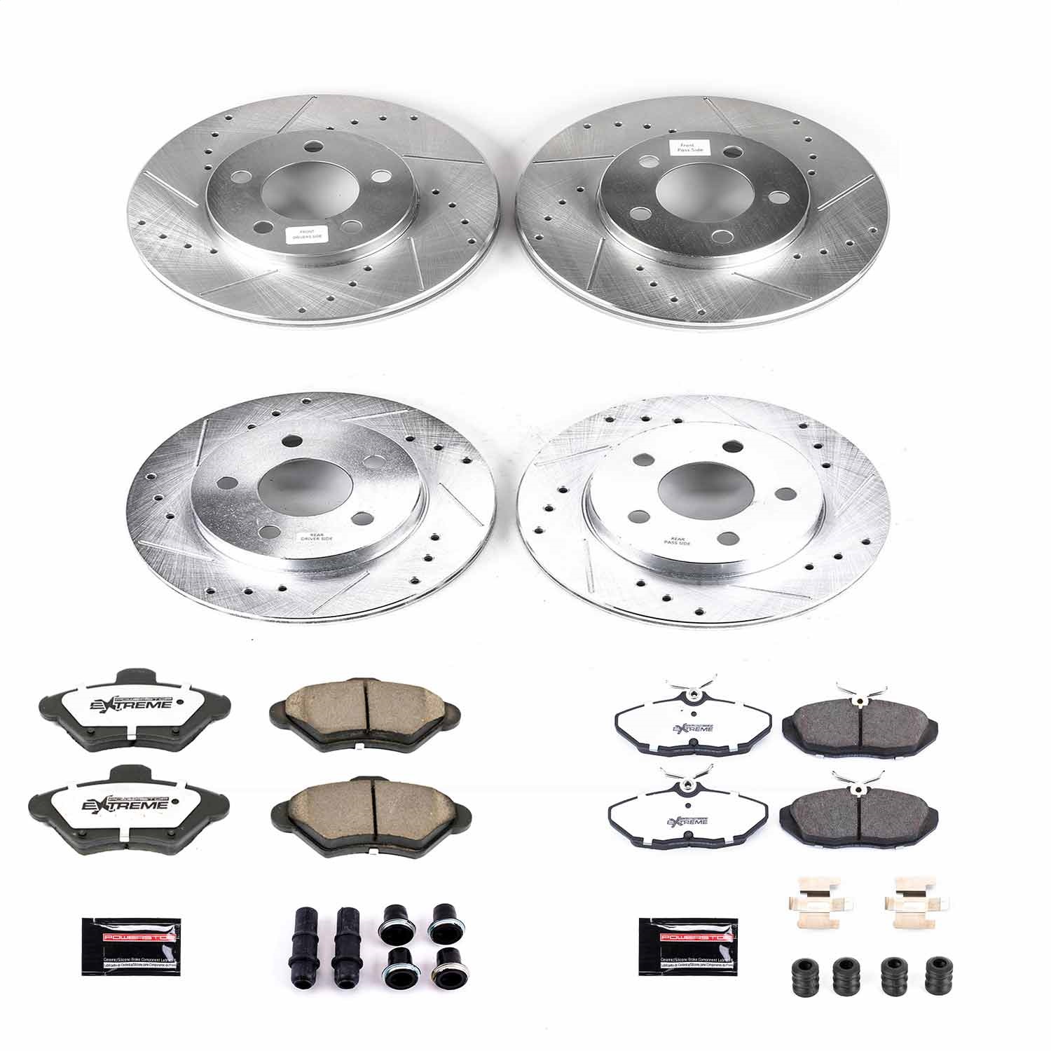Power Stop - K1326-26 - Front and Rear - Disc Brake Pad and Rotor Kit