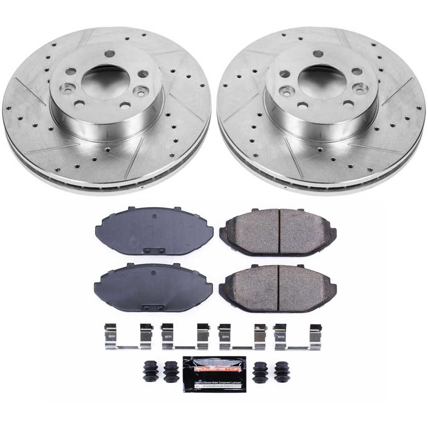 Power Stop - K1335 - Front - Disc Brake Pad and Rotor Kit