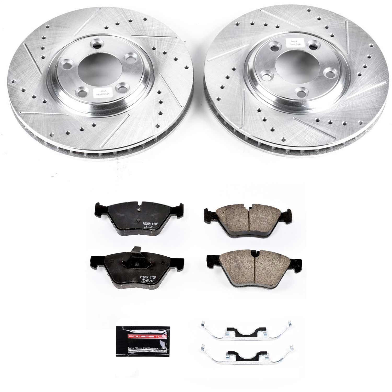 Power Stop - K1349 - Front - Disc Brake Pad and Rotor Kit