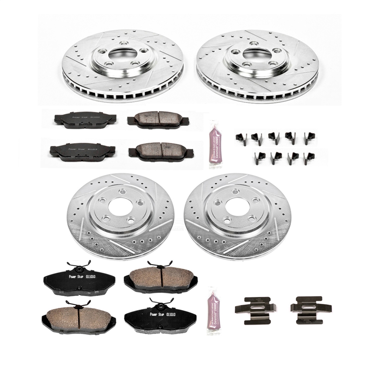 Power Stop - K1352 - Front and Rear - Disc Brake Pad and Rotor Kit