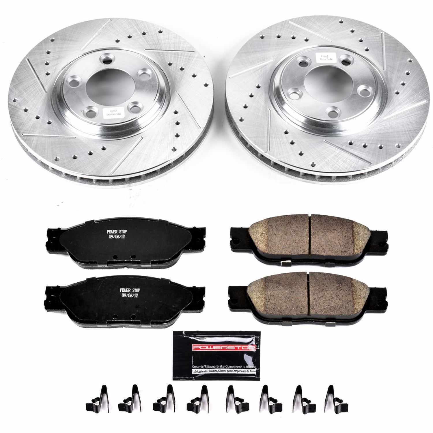 Power Stop - K1353 - Front - Disc Brake Pad and Rotor Kit