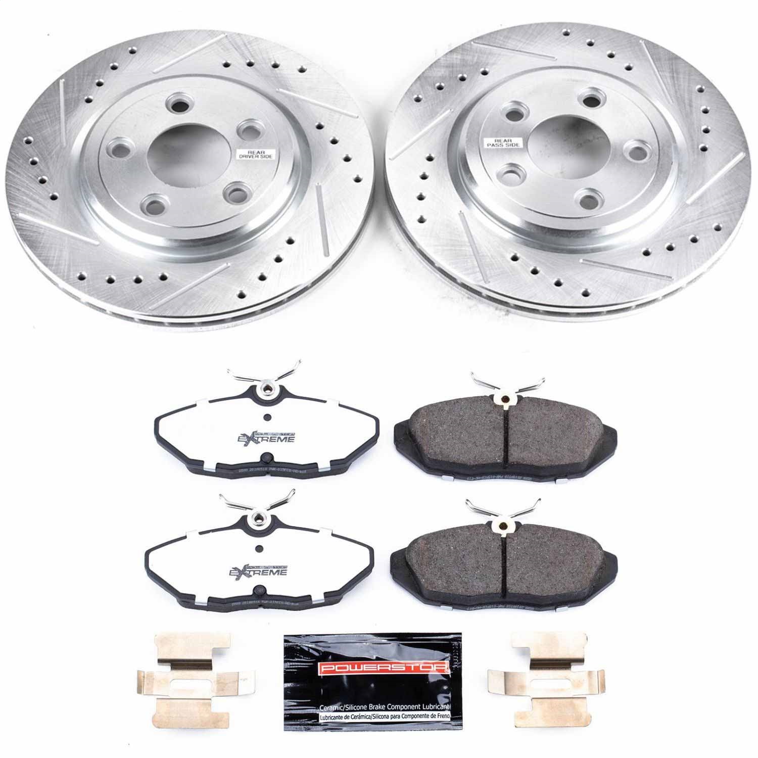 Power Stop - K1360-26 - Rear - Disc Brake Pad and Rotor Kit