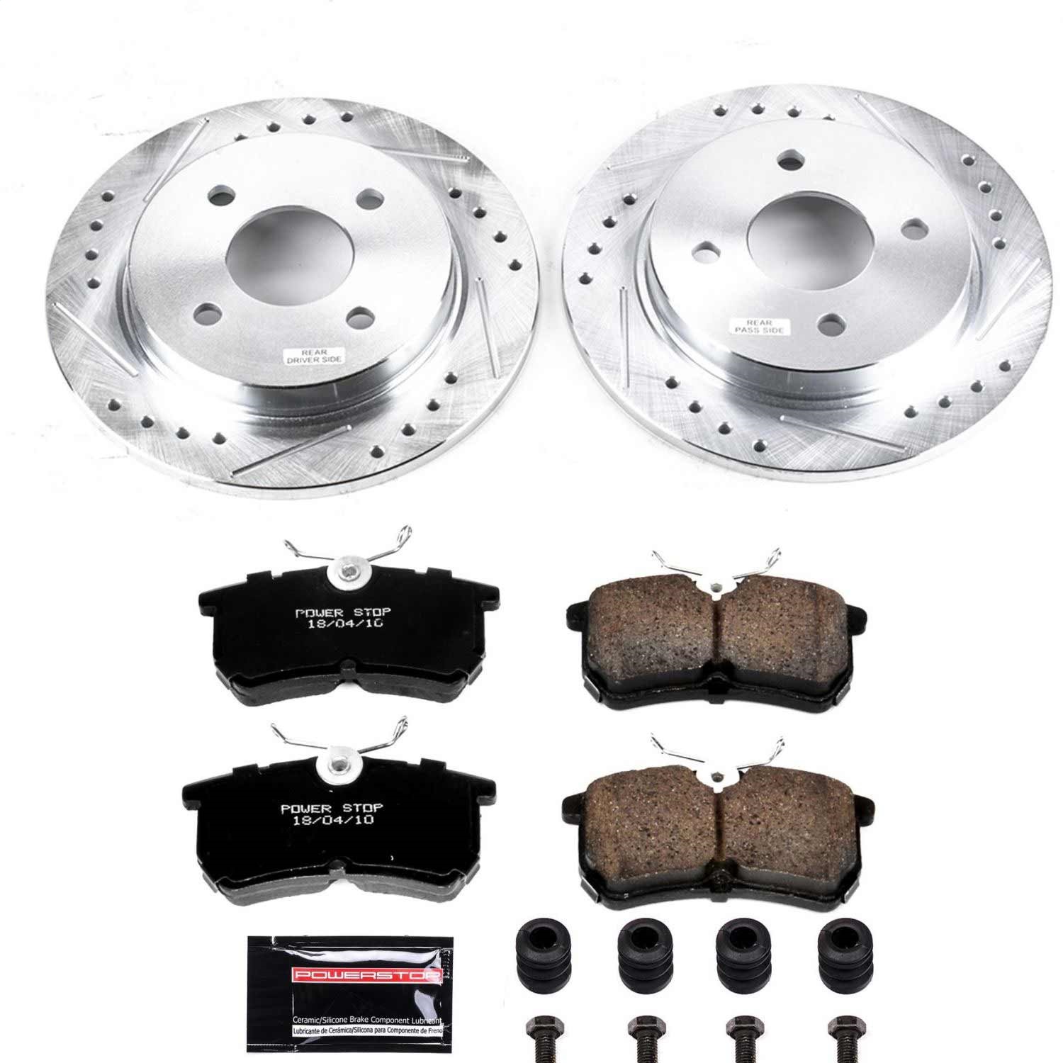 Power Stop - K1363 - Rear - Disc Brake Pad and Rotor Kit