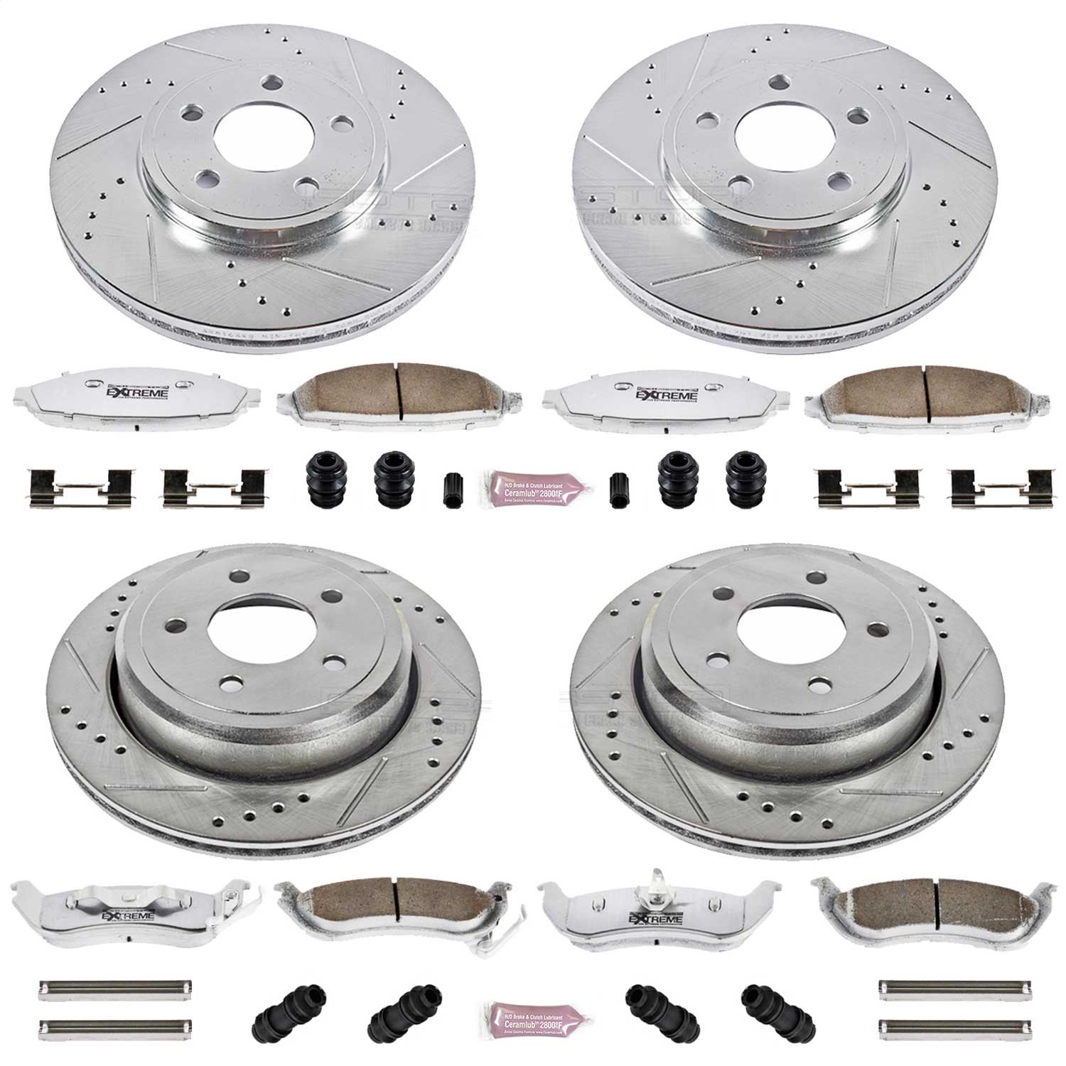 Power Stop - K1365-26 - Front and Rear - Disc Brake Pad and Rotor Kit