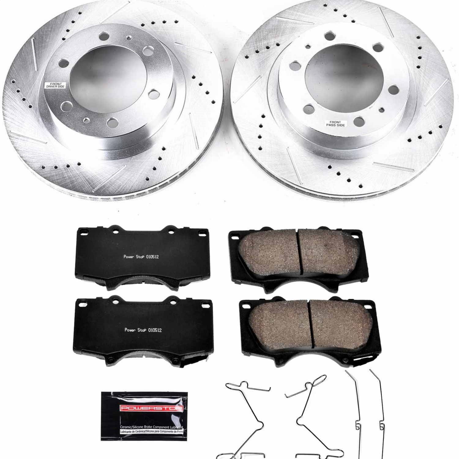 Power Stop - K137 - Front - Disc Brake Pad and Rotor Kit