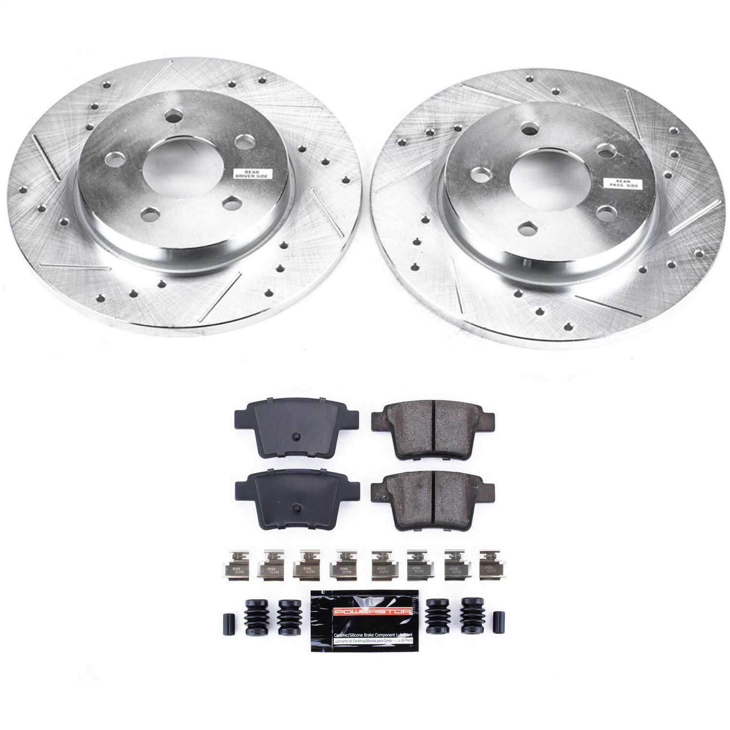 Power Stop - K1379 - Rear - Disc Brake Pad and Rotor Kit