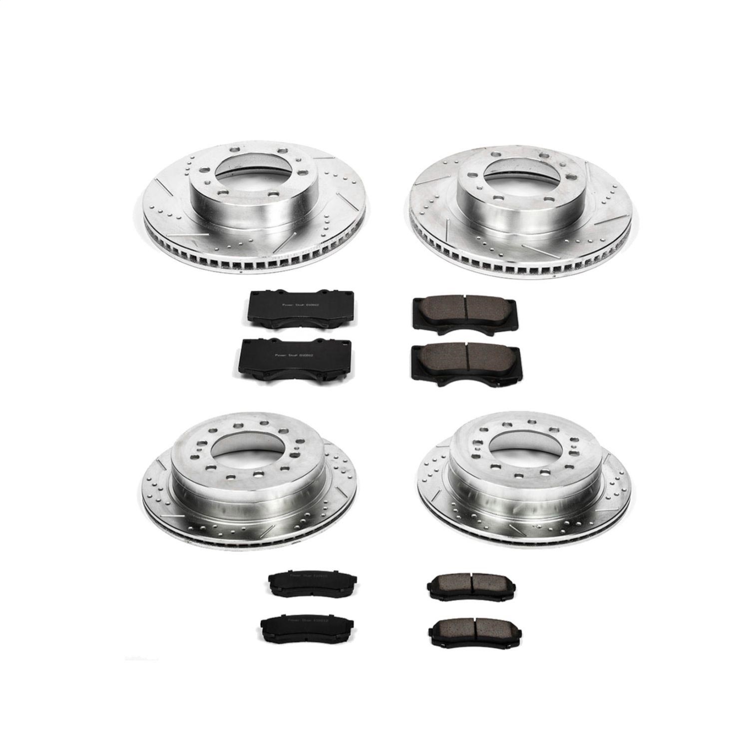 Power Stop - K138 - Front and Rear - Disc Brake Pad and Rotor Kit