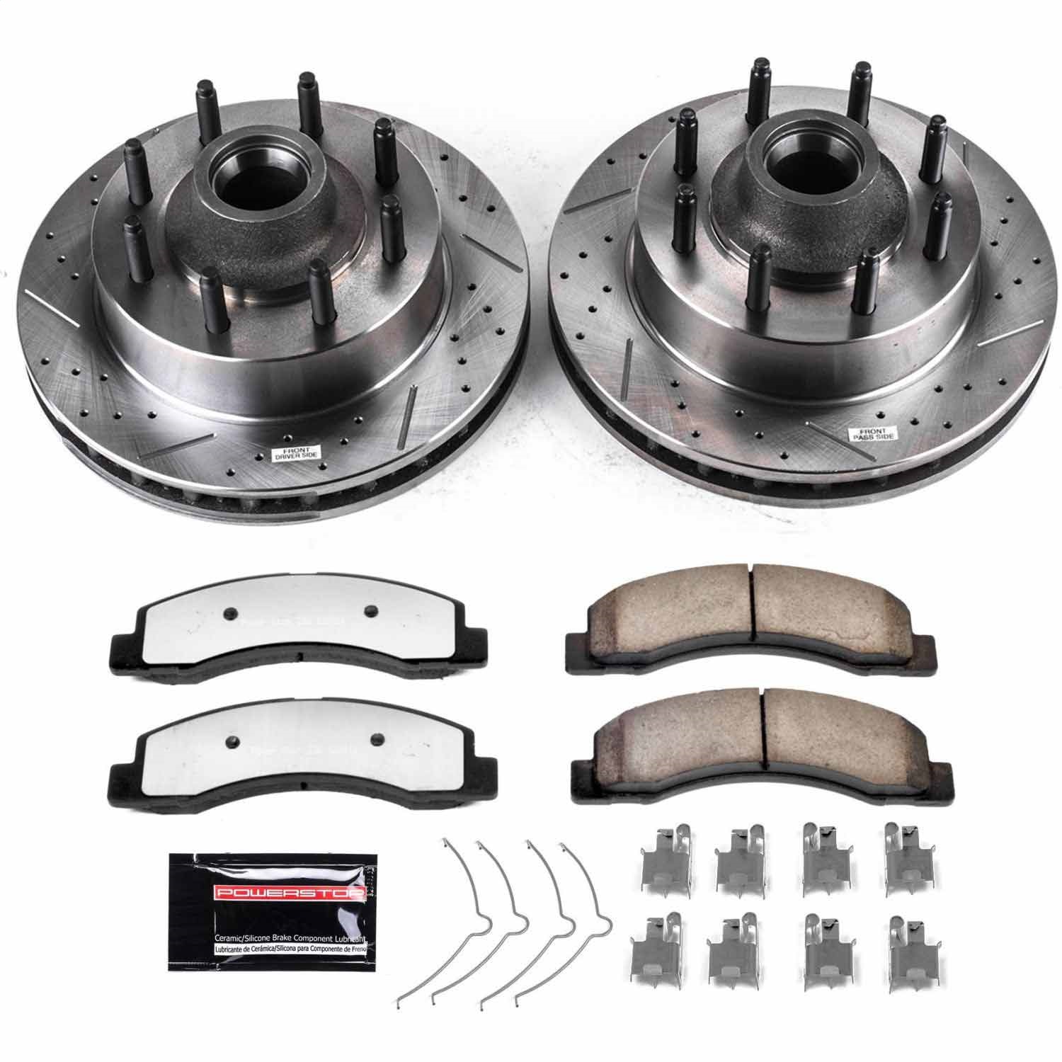 Power Stop - K1392-36 - Front - Disc Brake Pad and Rotor Kit