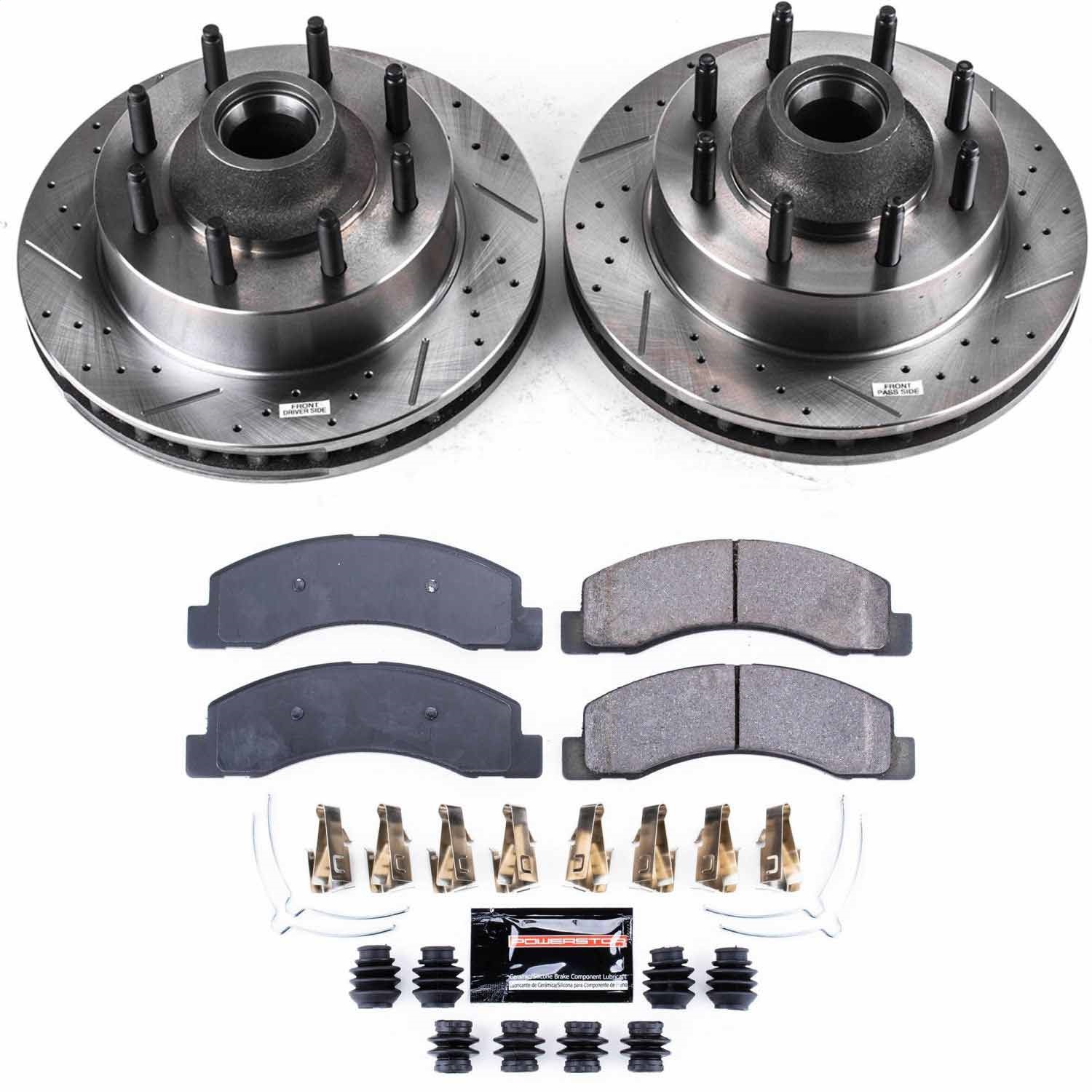 Power Stop - K1392 - Front - Disc Brake Pad and Rotor Kit