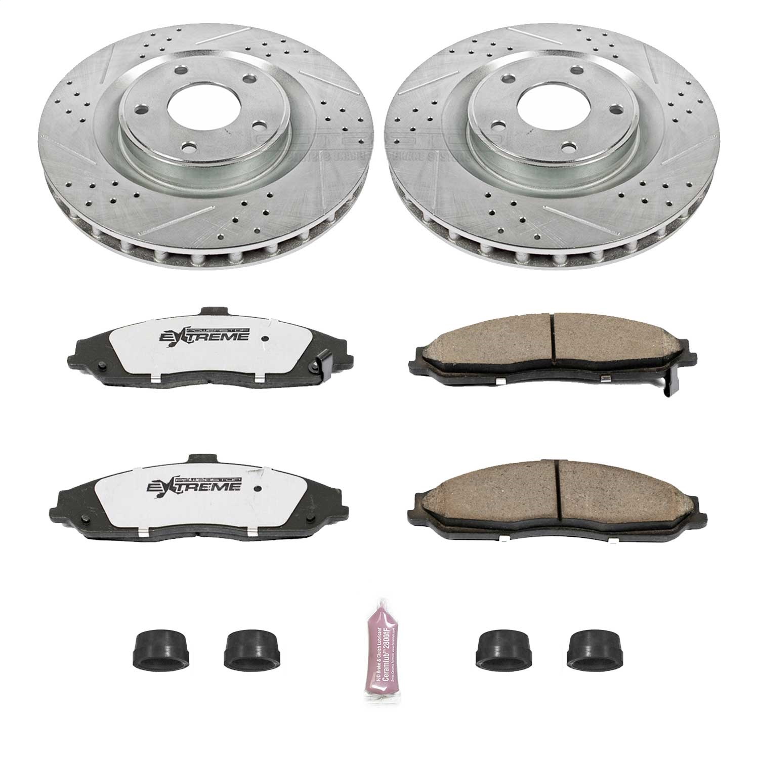 Power Stop - K1417-26 - Front - Disc Brake Pad and Rotor Kit