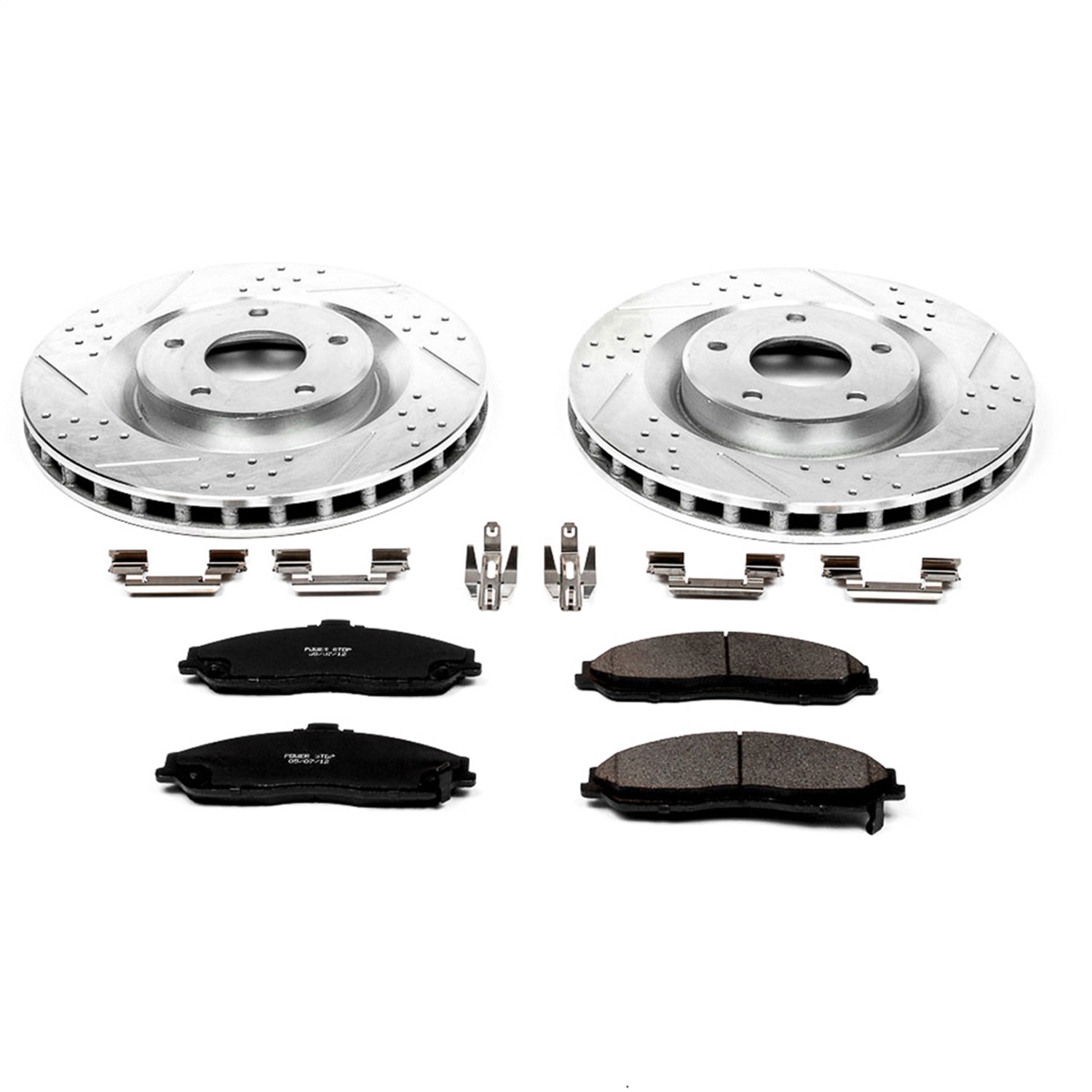 Power Stop - K1417 - Front - Disc Brake Pad and Rotor Kit