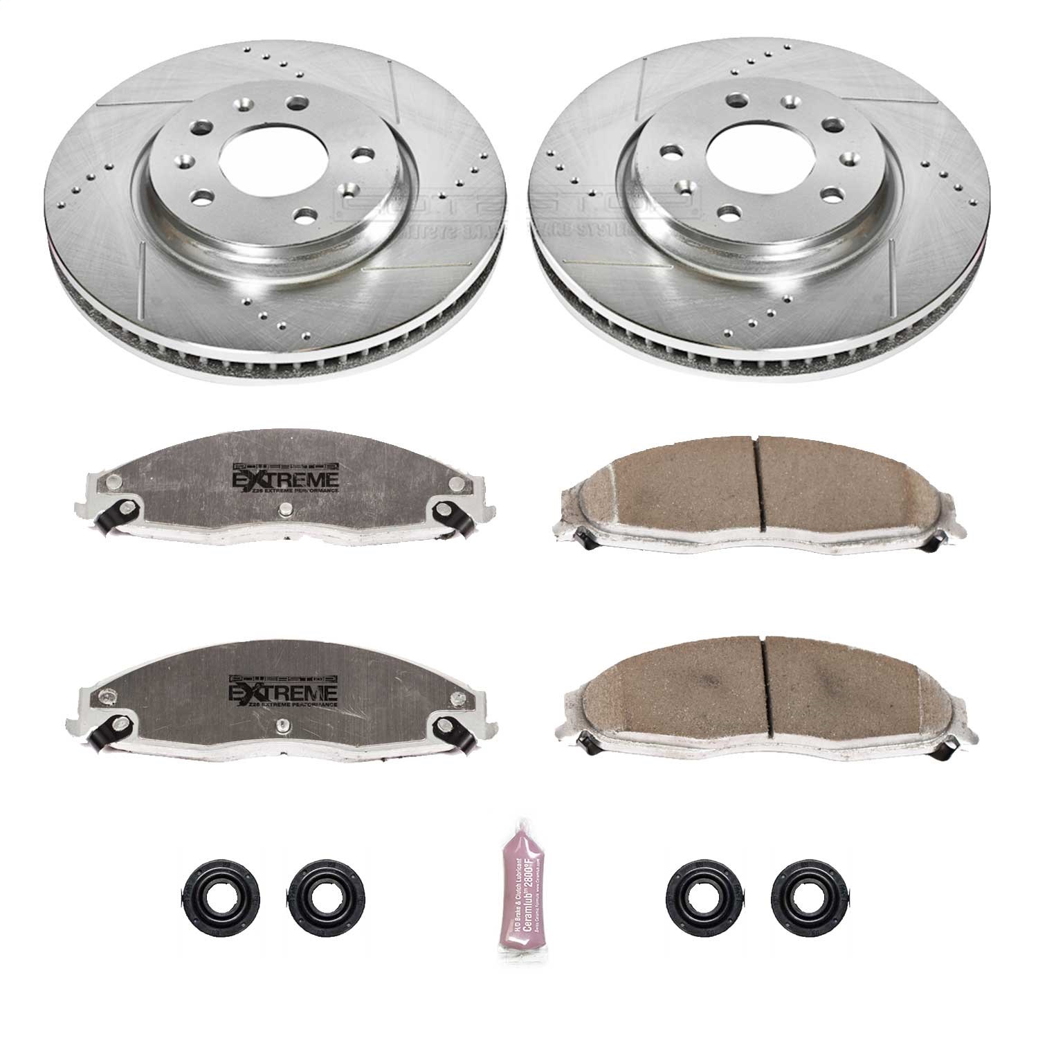 Power Stop - K1423-26 - Front - Disc Brake Pad and Rotor Kit