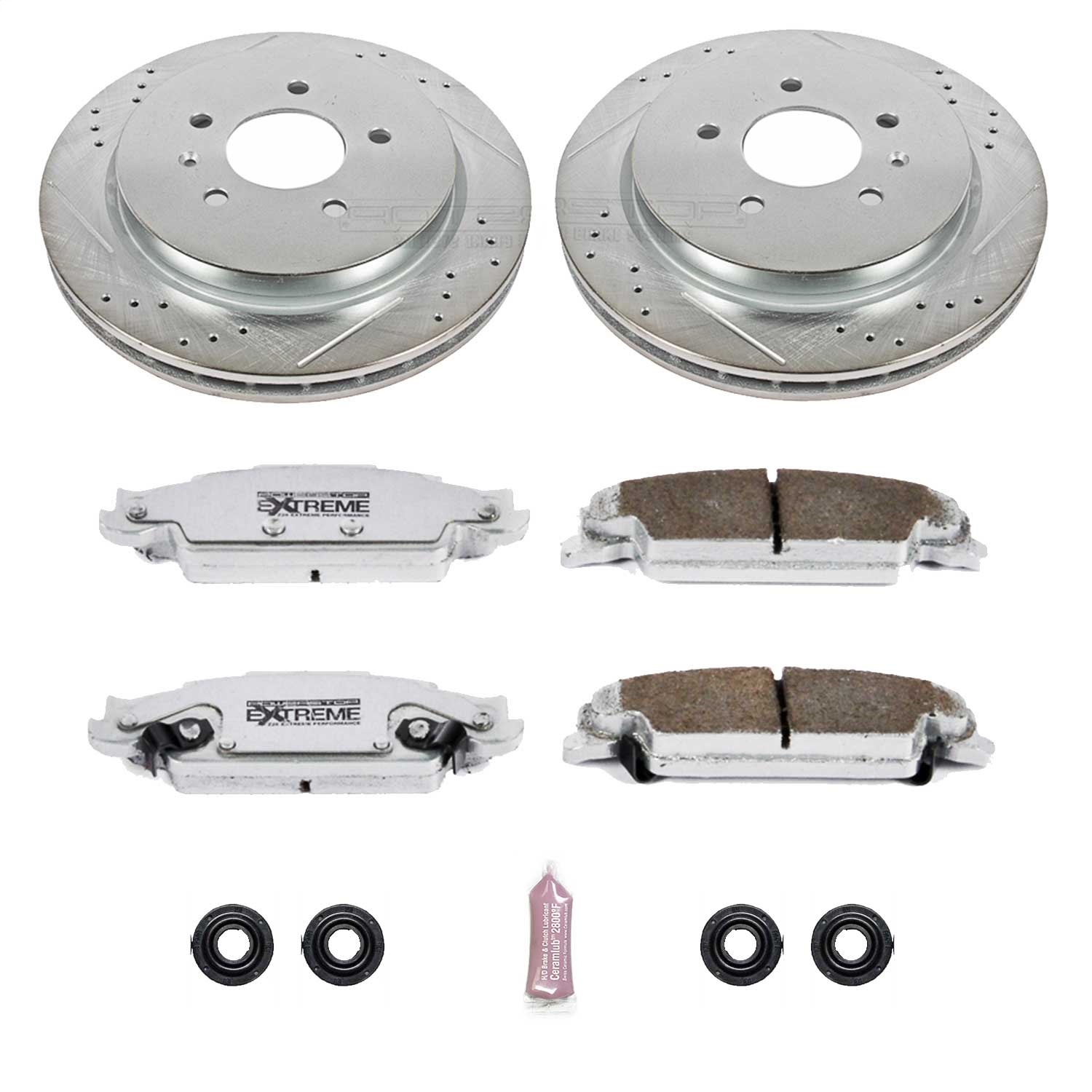 Power Stop - K1425-26 - Rear - Disc Brake Pad and Rotor Kit