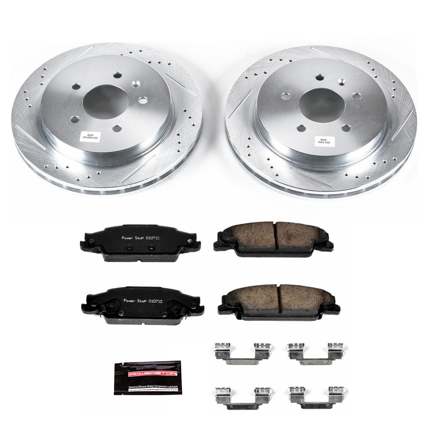 Power Stop - K1425 - Rear - Disc Brake Pad and Rotor Kit