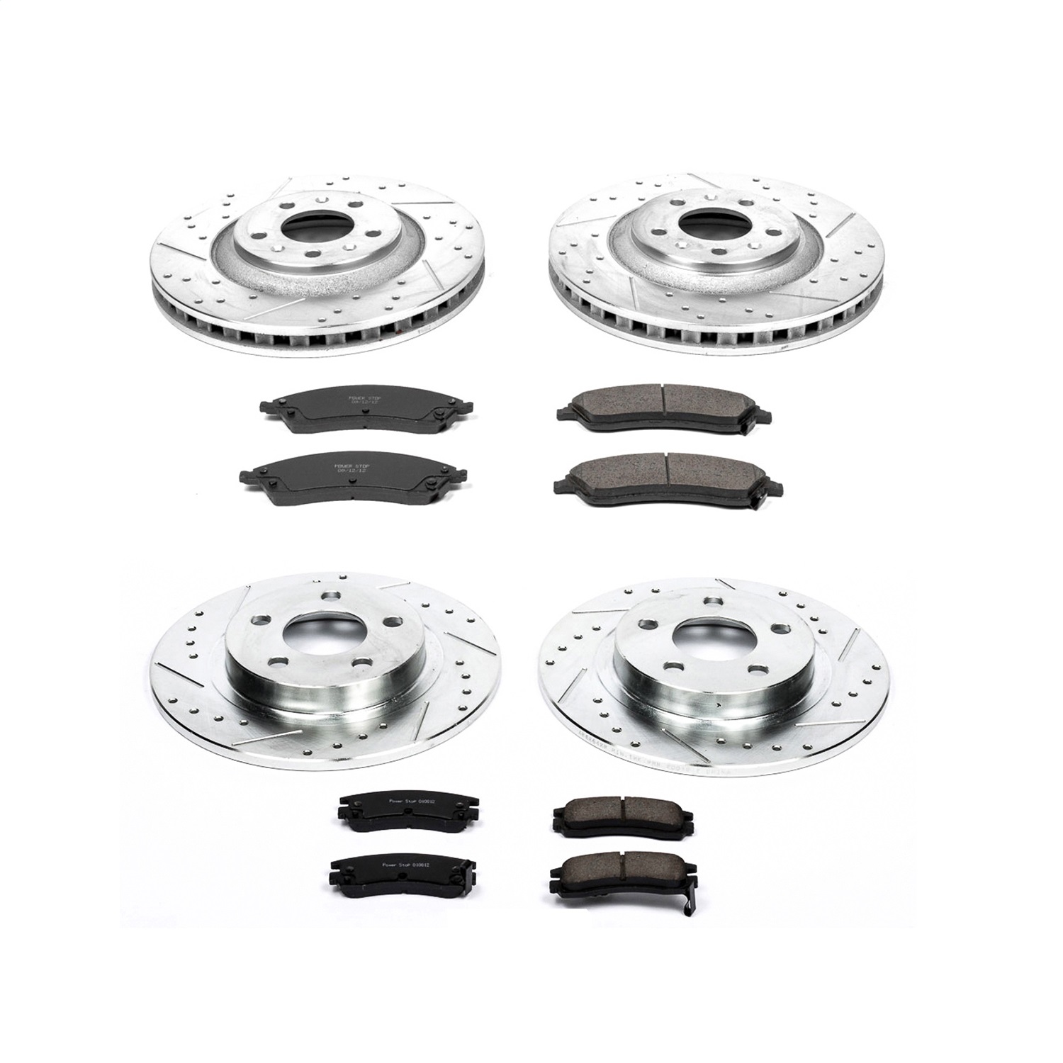 Power Stop - K1431 - Front and Rear - Disc Brake Pad and Rotor Kit