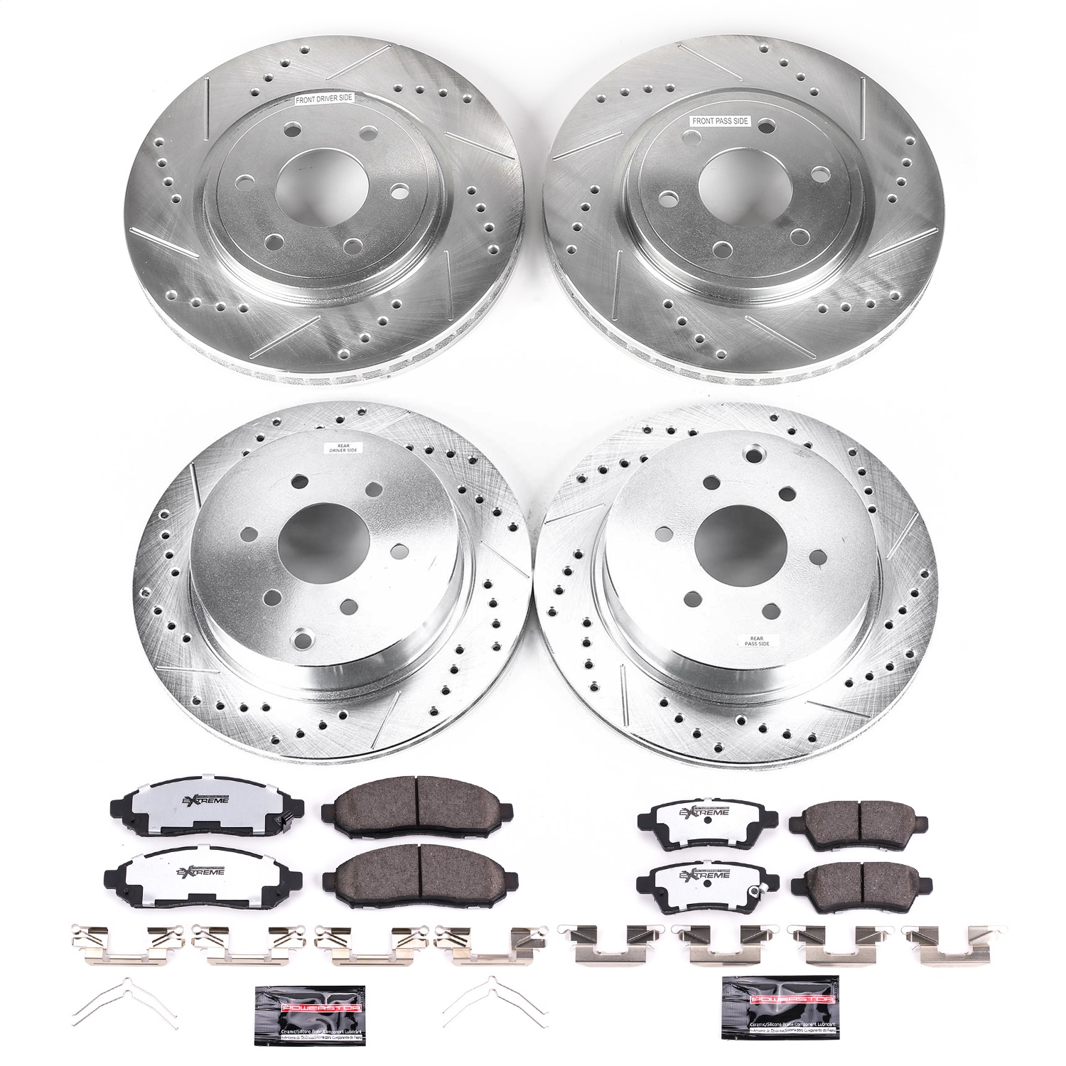 Power Stop - K144-36 - Front and Rear - Disc Brake Pad and Rotor Kit