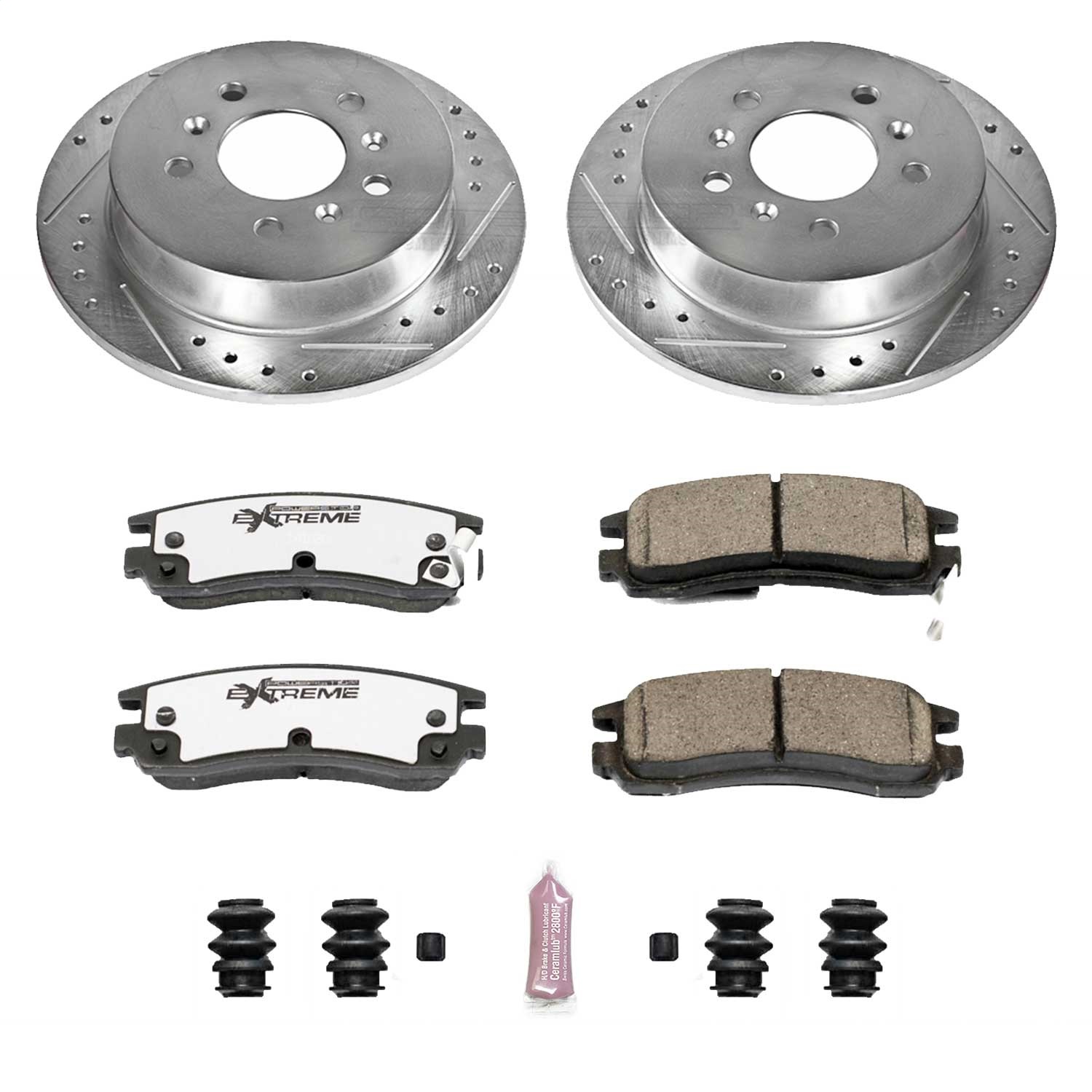 Power Stop - K1440-26 - Rear - Disc Brake Pad and Rotor Kit