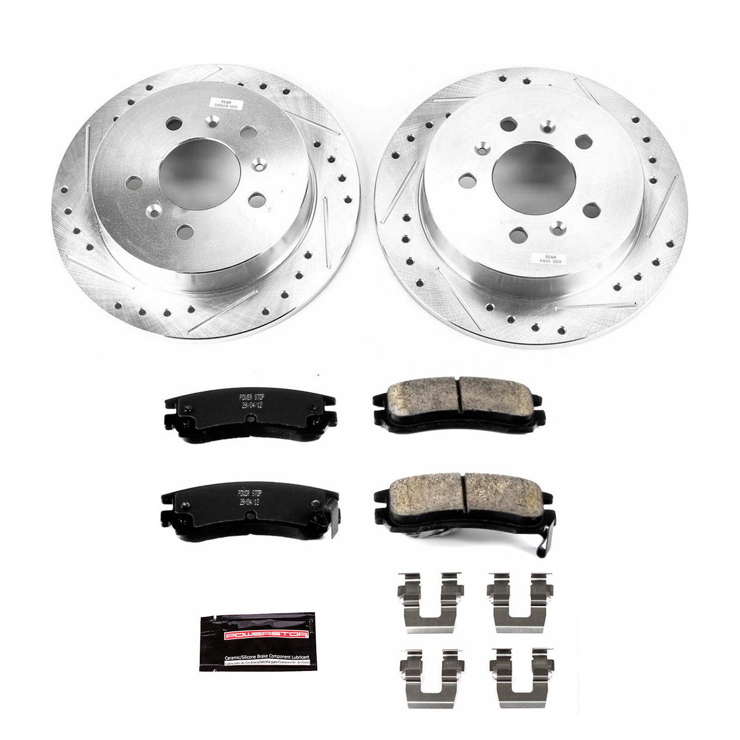 Power Stop - K1440 - Rear - Disc Brake Pad and Rotor Kit