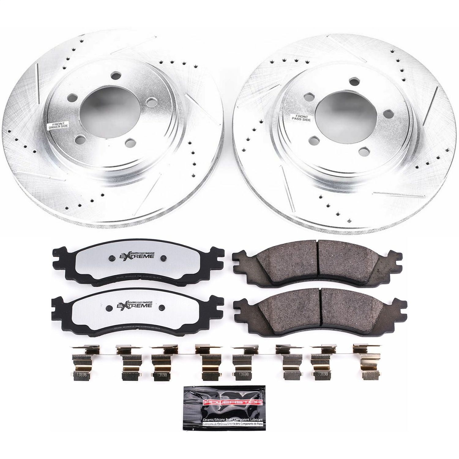 Power Stop - K1441-36 - Front - Disc Brake Pad and Rotor Kit