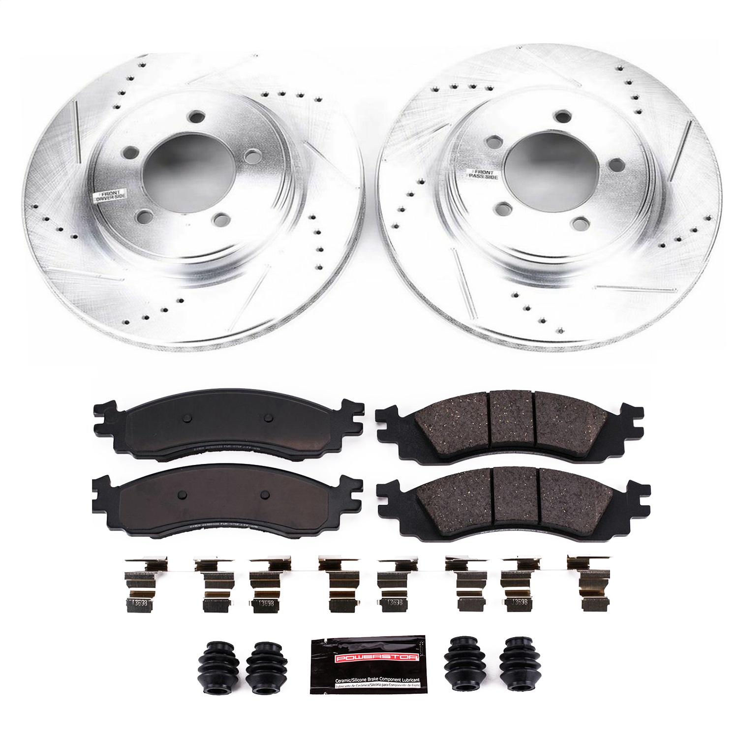Power Stop - K1441 - Front - Disc Brake Pad and Rotor Kit