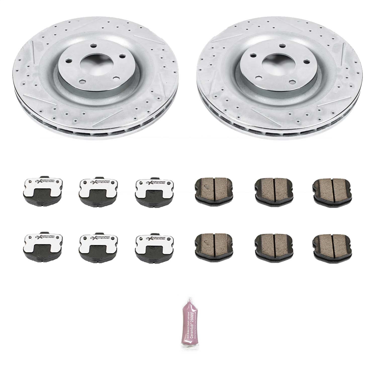 Power Stop - K1444-26 - Front - Disc Brake Pad and Rotor Kit