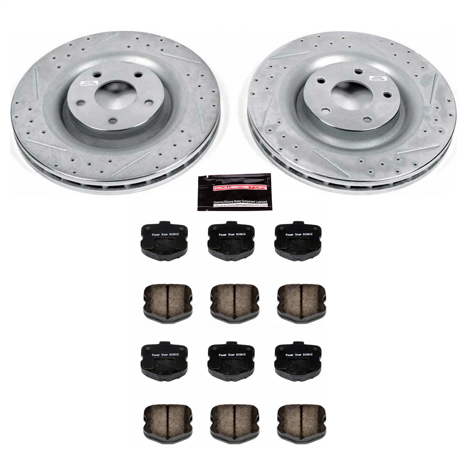 Power Stop - K1444 - Front - Disc Brake Pad and Rotor Kit