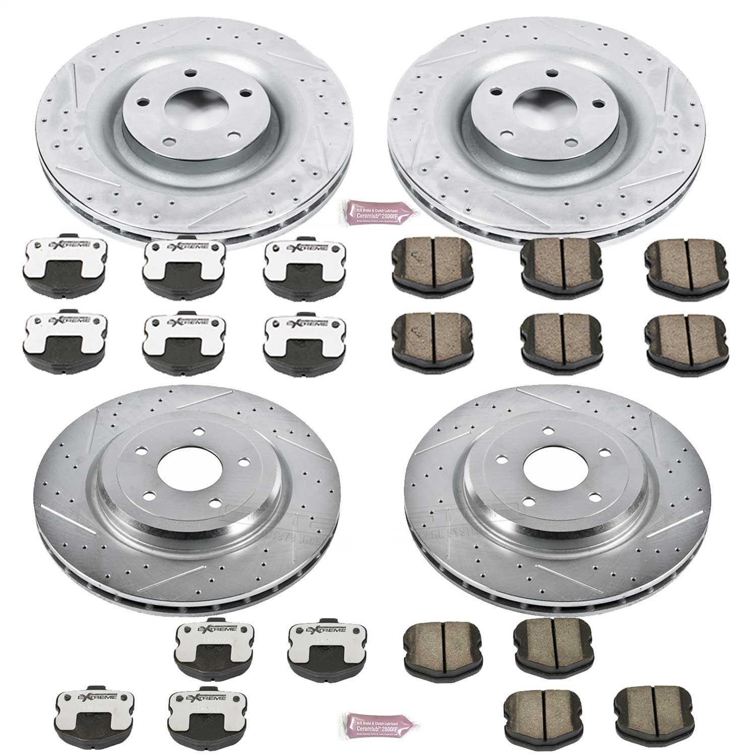 Power Stop - K1445-26 - Front and Rear - Disc Brake Pad and Rotor Kit