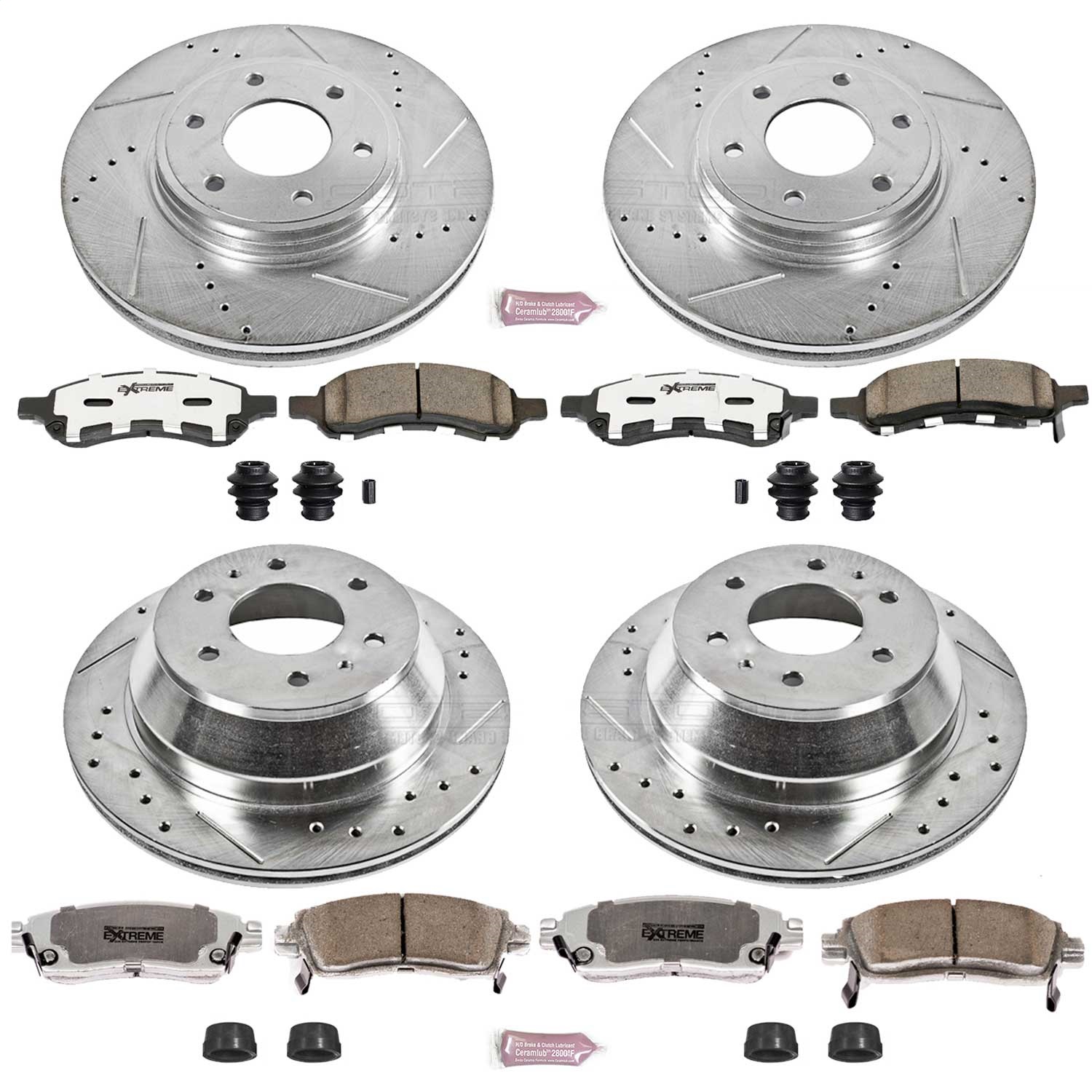 Power Stop - K1454-26 - Front and Rear - Disc Brake Pad and Rotor Kit