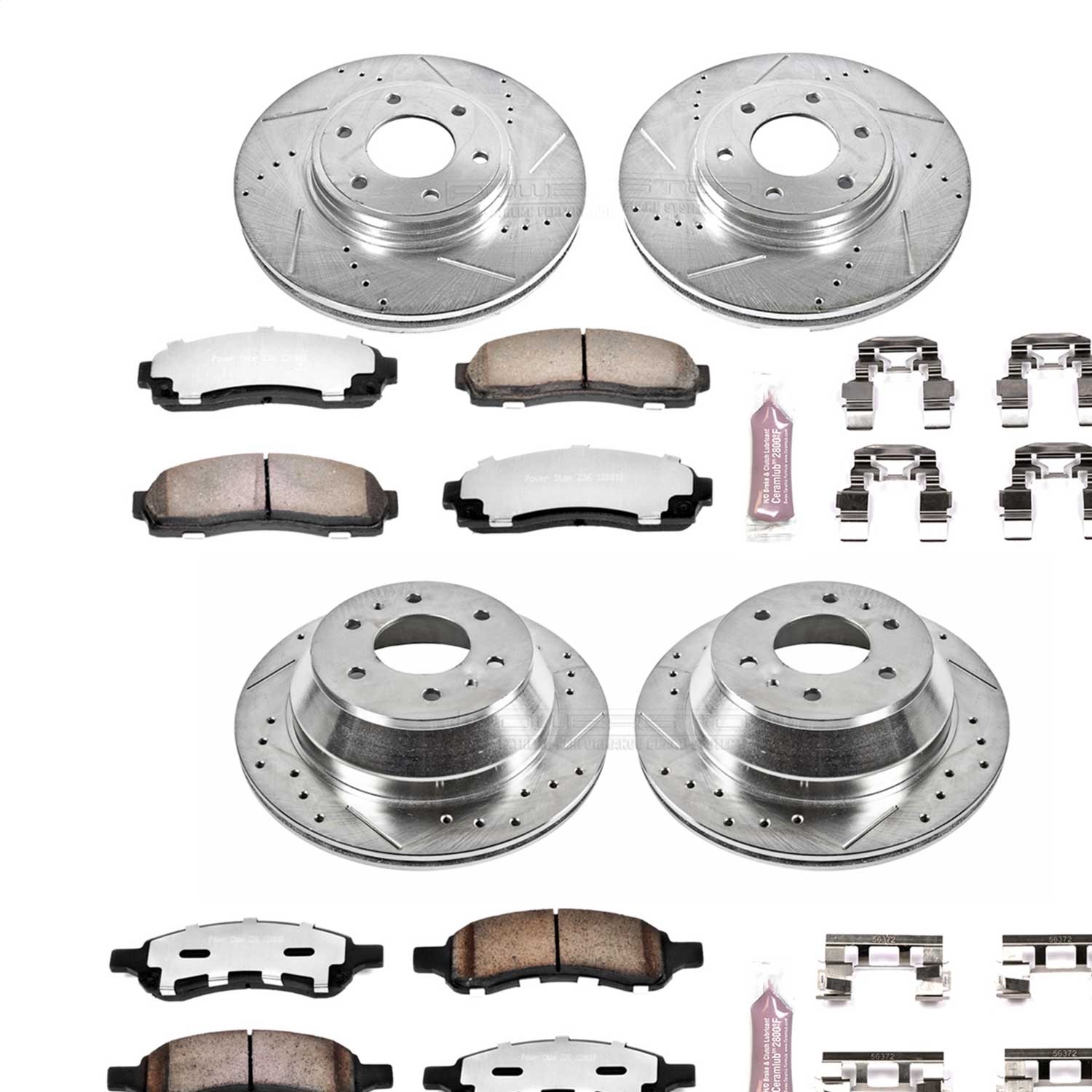 Power Stop - K1454-36 - Front and Rear - Disc Brake Pad and Rotor Kit