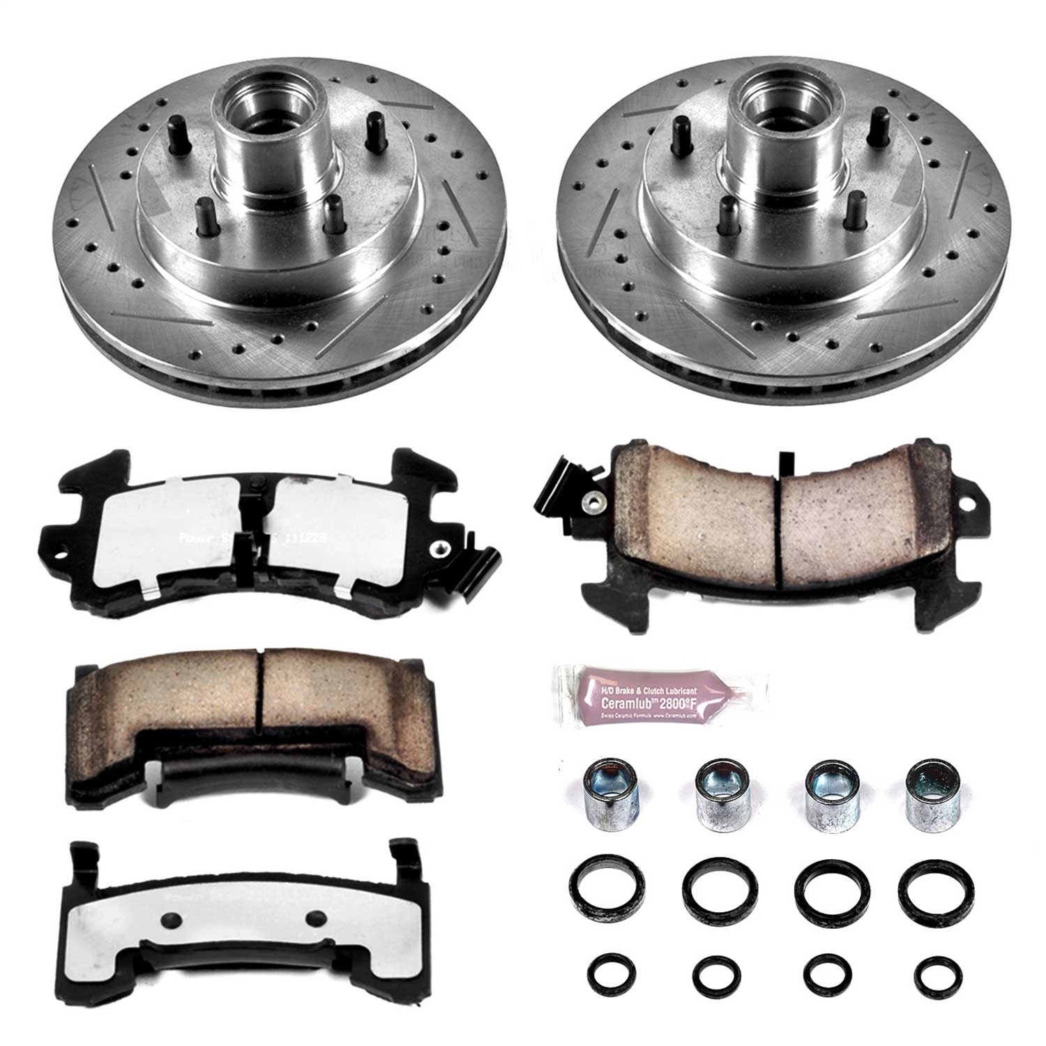 Power Stop - K1485-36 - Front - Disc Brake Pad and Rotor Kit