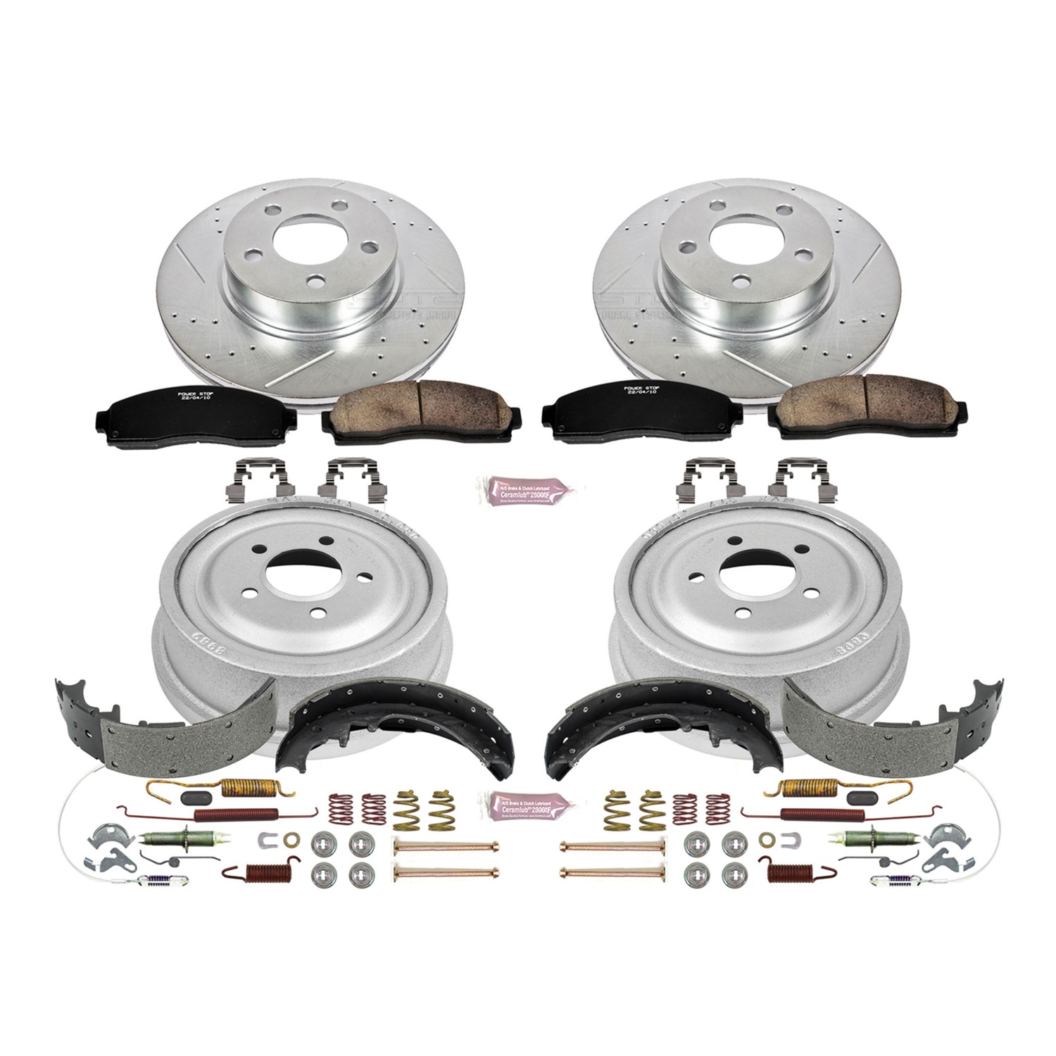Power Stop - K15005DK - Complete Vehicle Disc/Drum Brake Kit
