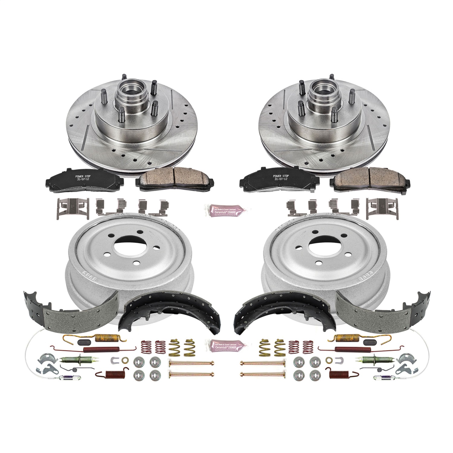 Power Stop - K15006DK - Complete Vehicle Disc/Drum Brake Kit