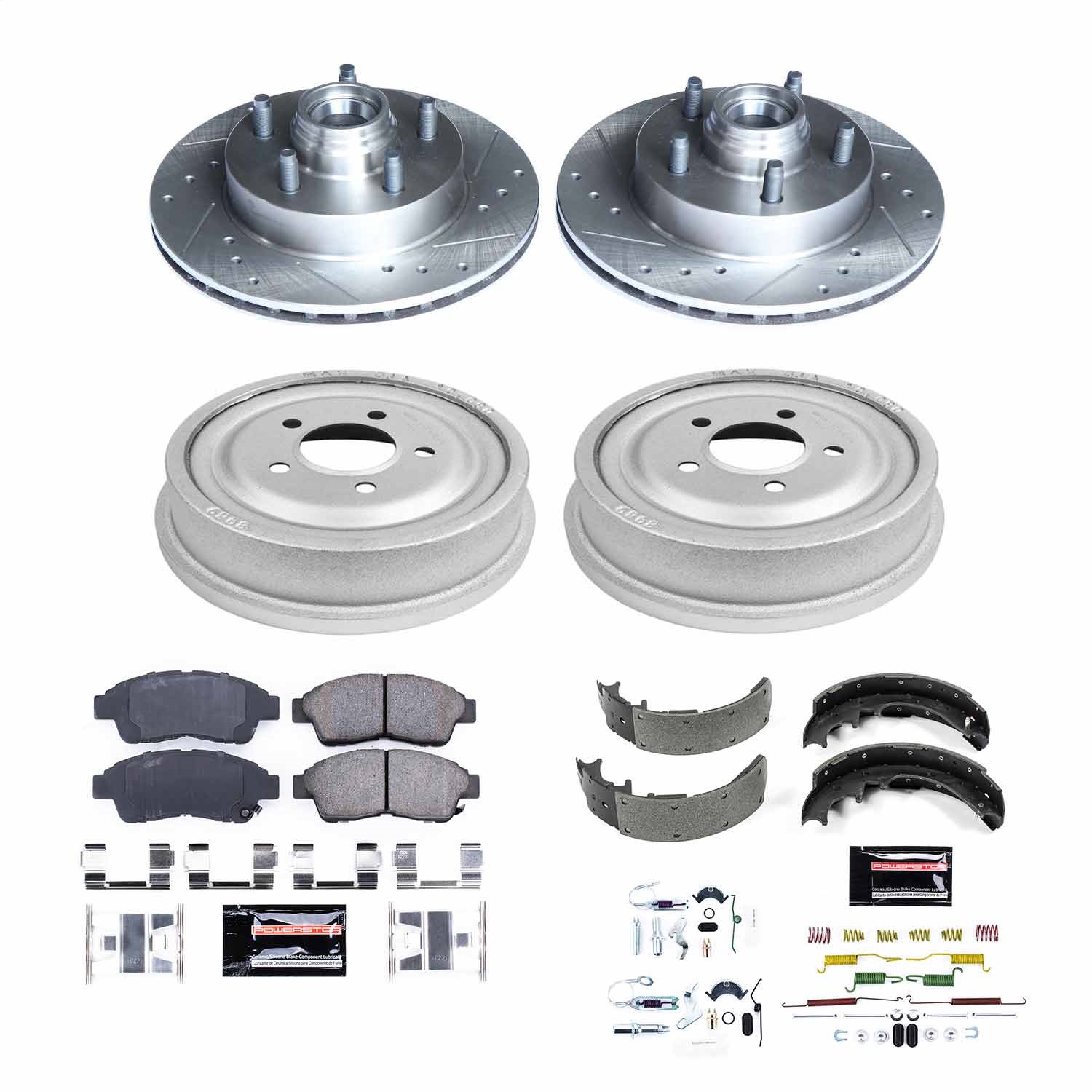 Power Stop - K15007DK - Complete Vehicle Disc/Drum Brake Kit