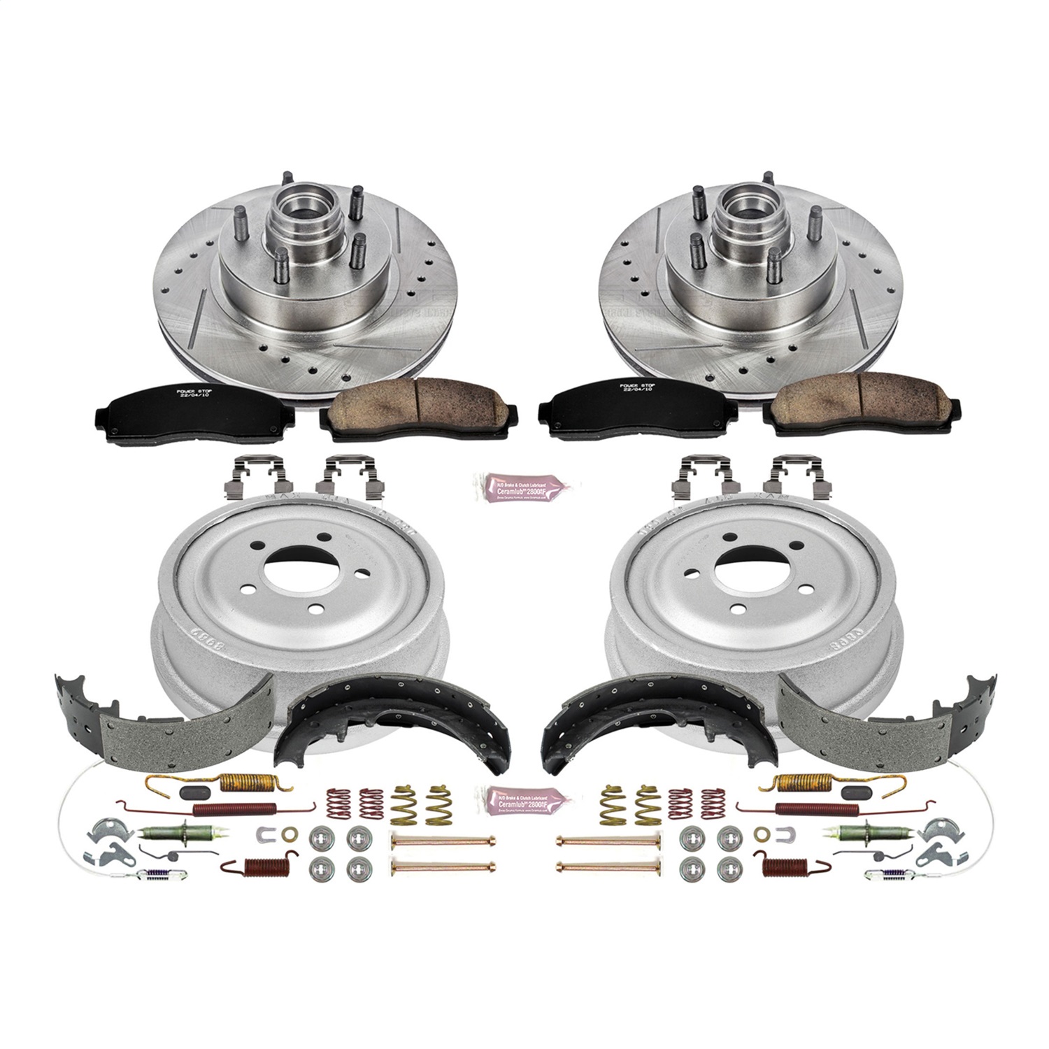 Power Stop - K15009DK - Complete Vehicle Disc/Drum Brake Kit