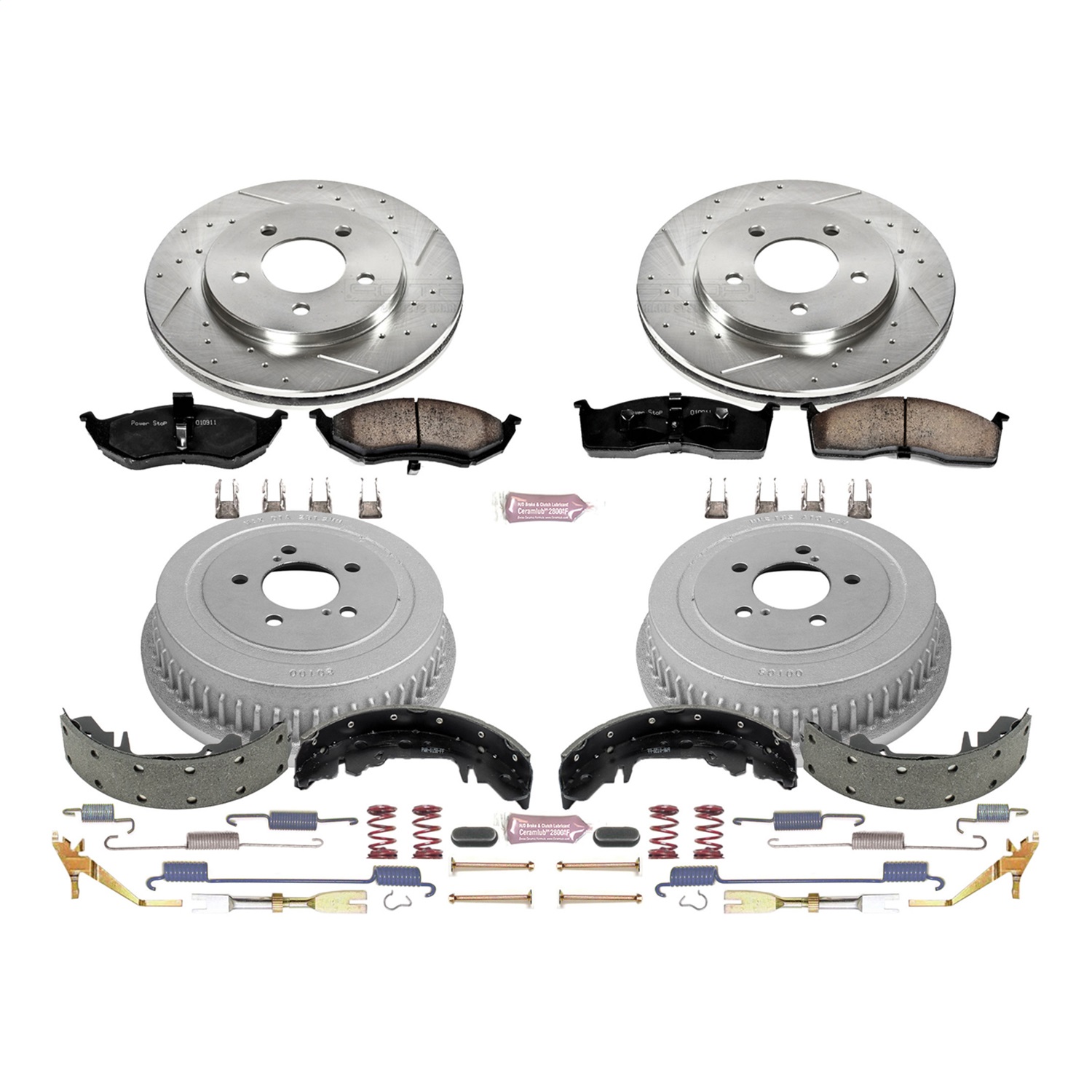 Power Stop - K15011DK - Complete Vehicle Disc/Drum Brake Kit