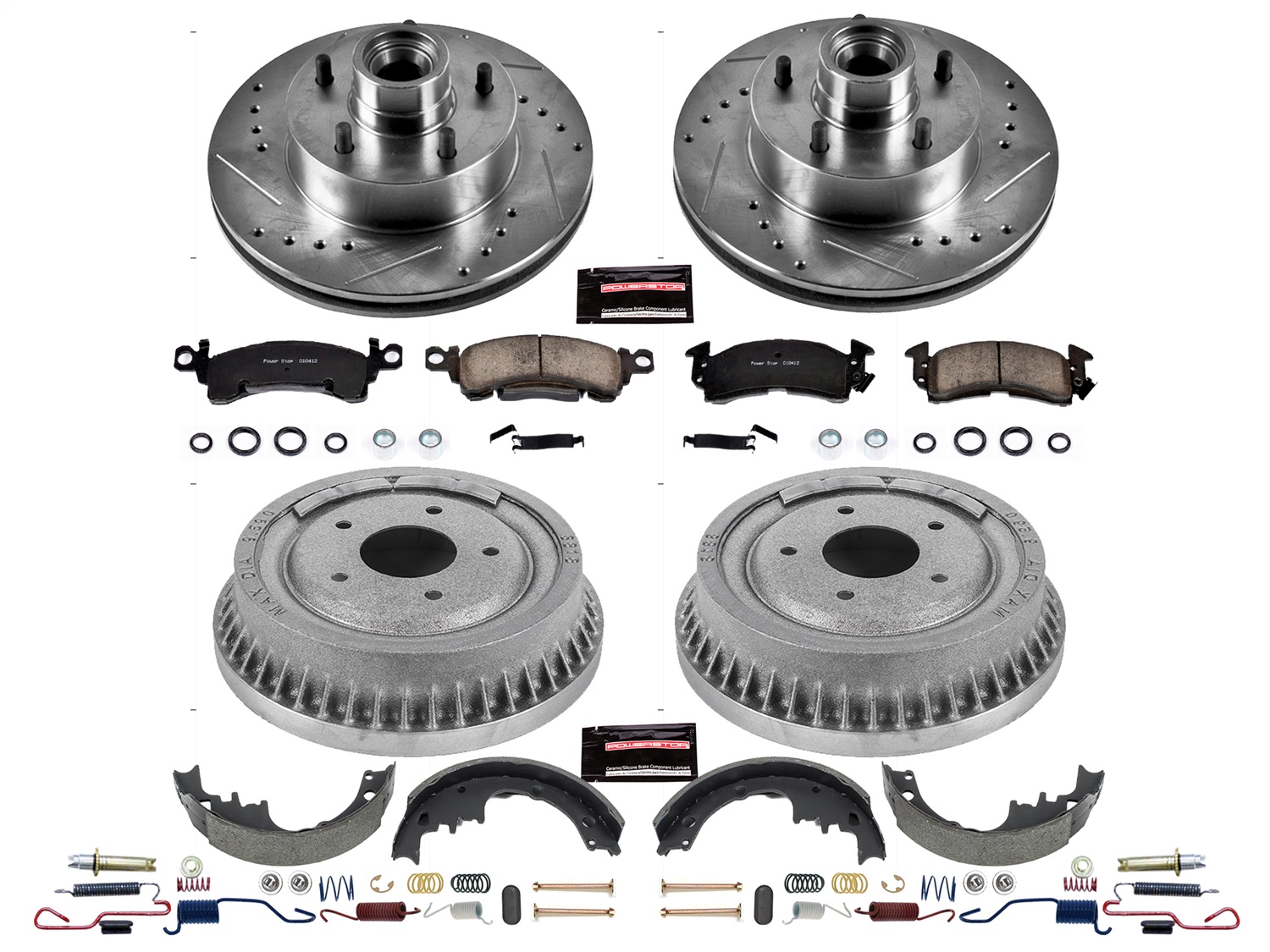 Power Stop - K15019DK - Complete Vehicle Disc/Drum Brake Kit