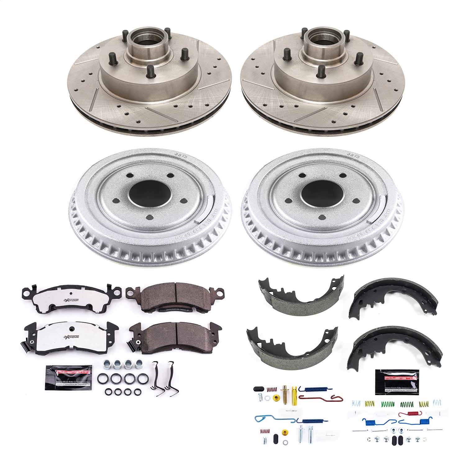 Power Stop - K15020DK-26 - Complete Vehicle Disc/Drum Brake Kit