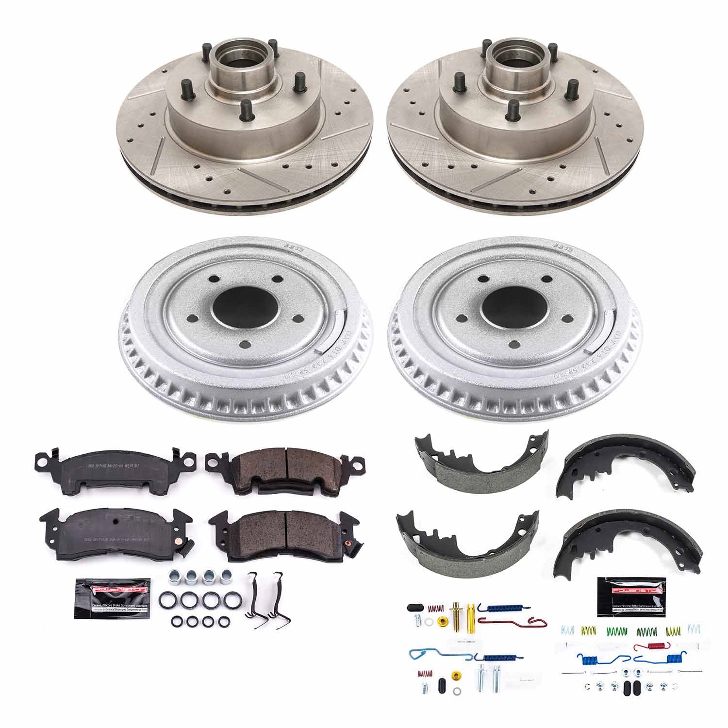 Power Stop - K15020DK - Complete Vehicle Disc/Drum Brake Kit