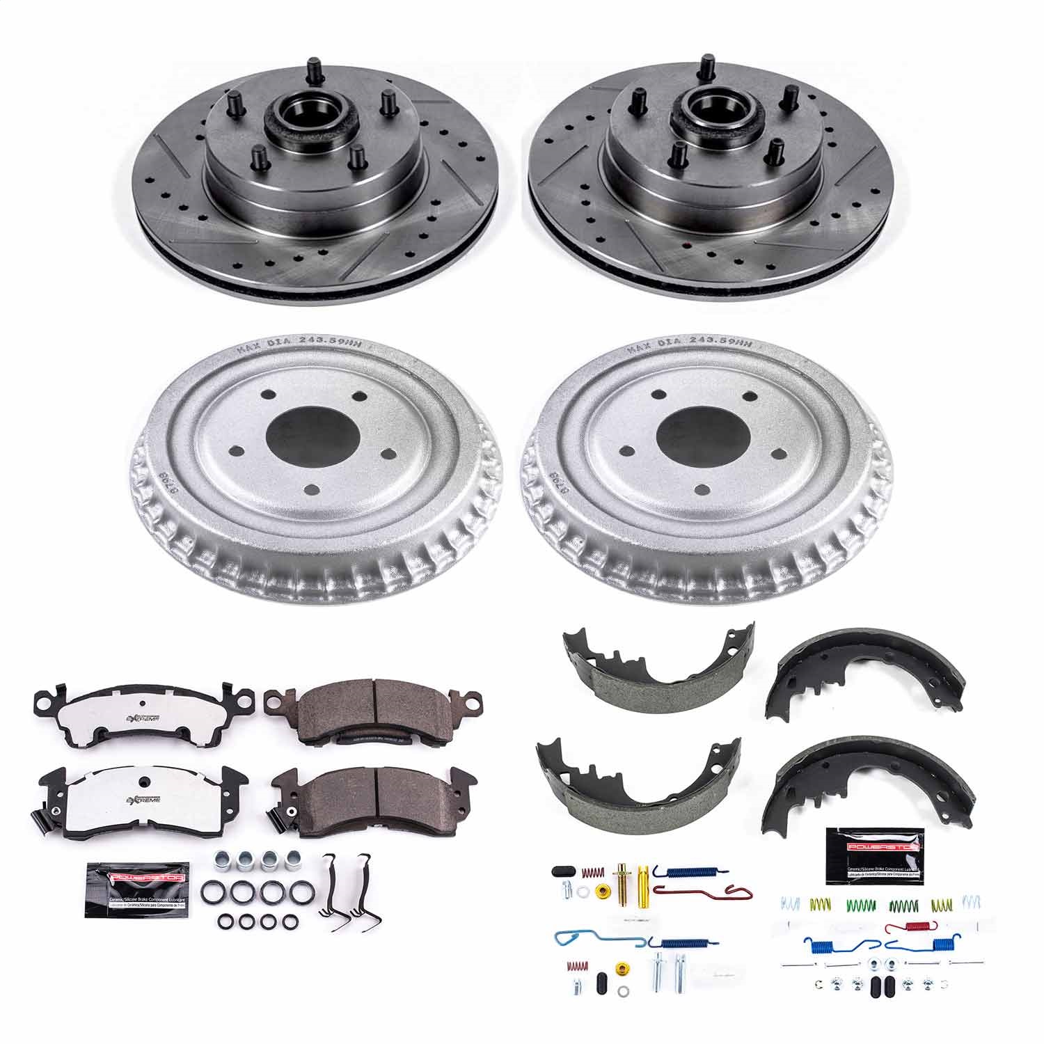 Power Stop - K15022DK-26 - Complete Vehicle Disc/Drum Brake Kit