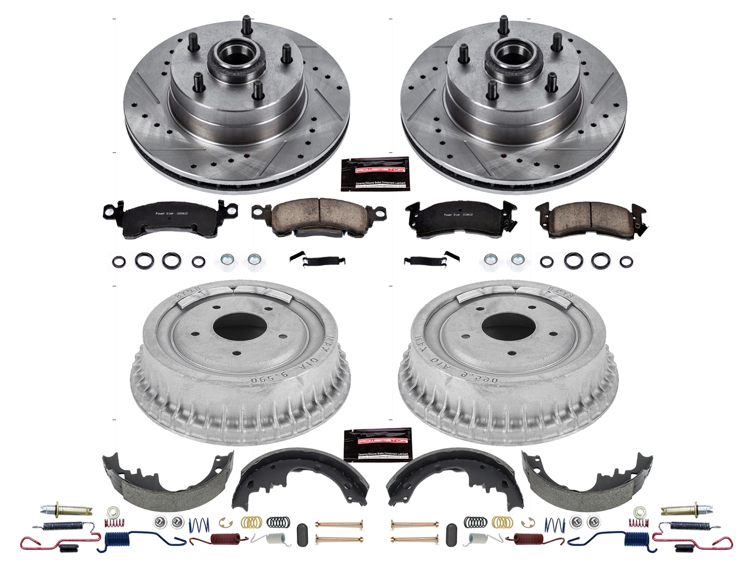 Power Stop - K15022DK - Complete Vehicle Disc/Drum Brake Kit