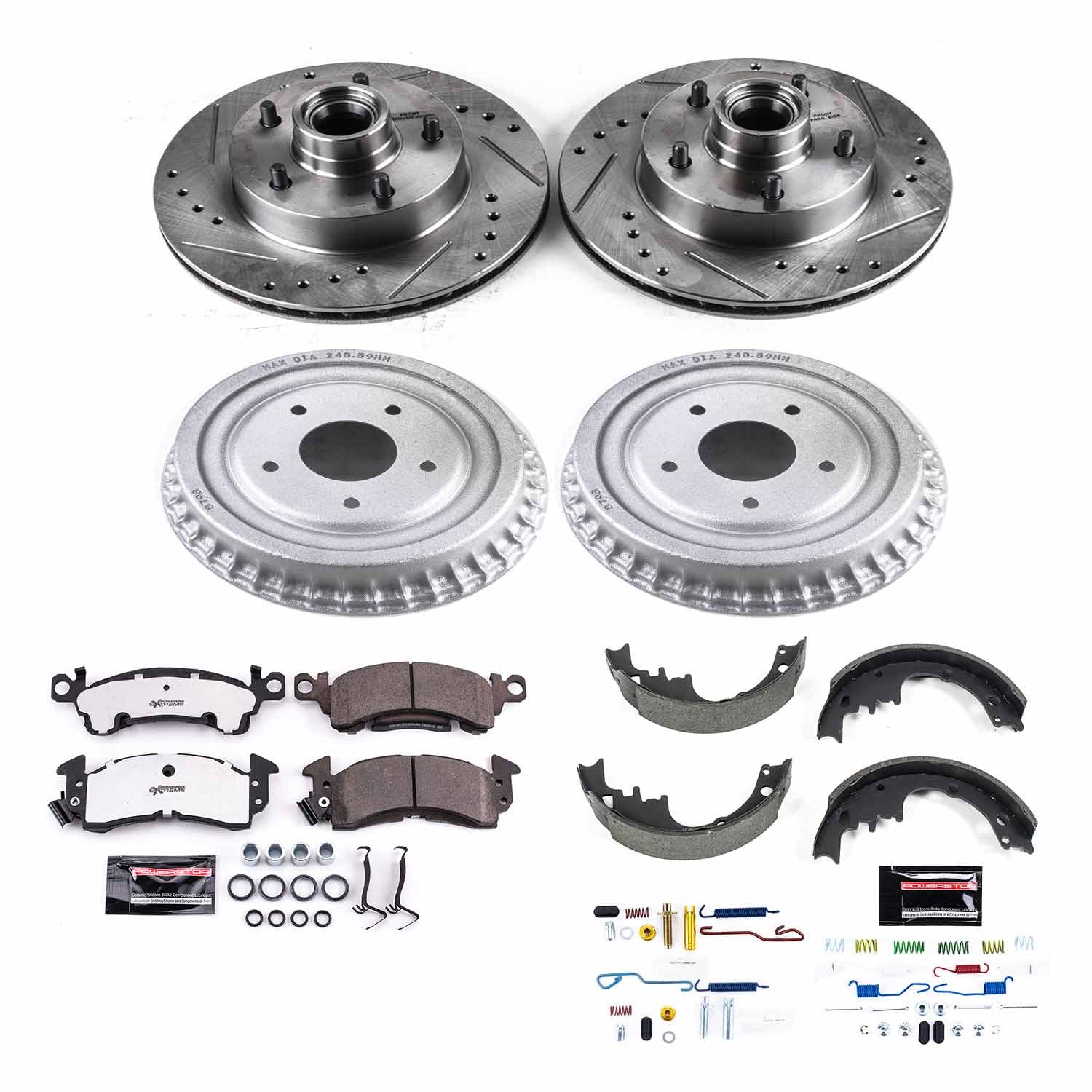 Power Stop - K15023DK-26 - Complete Vehicle Disc/Drum Brake Kit