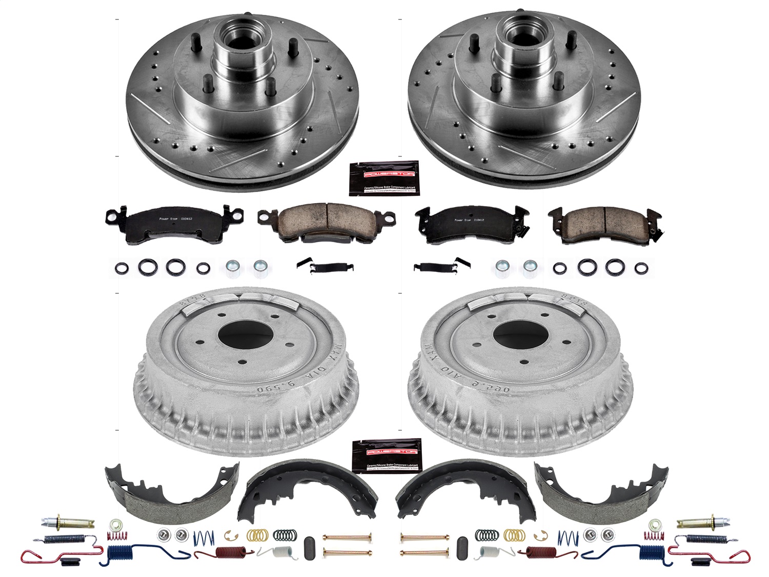 Power Stop - K15023DK - Complete Vehicle Disc/Drum Brake Kit