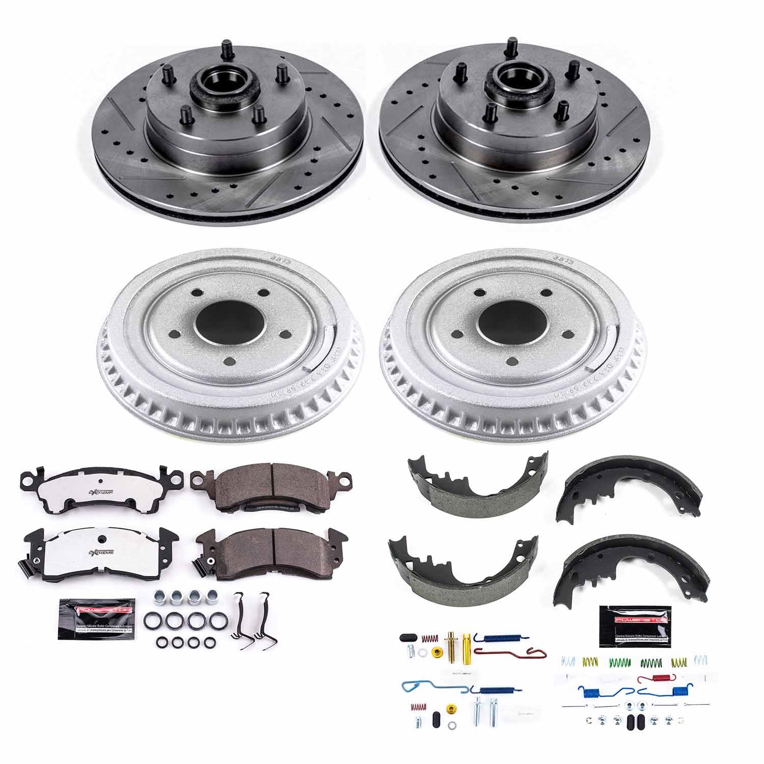 Power Stop - K15024DK-26 - Complete Vehicle Disc/Drum Brake Kit