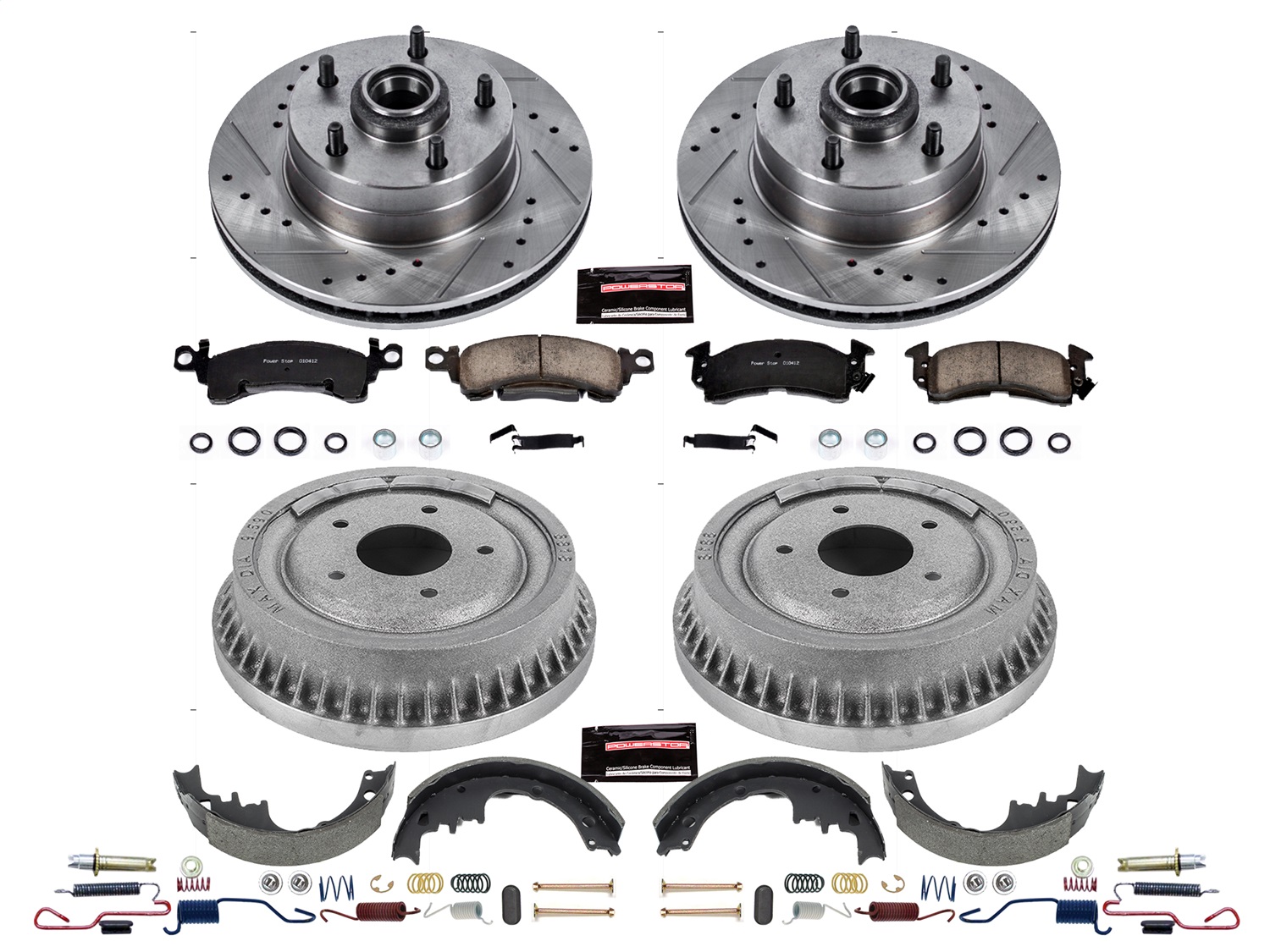 Power Stop - K15024DK - Complete Vehicle Disc/Drum Brake Kit