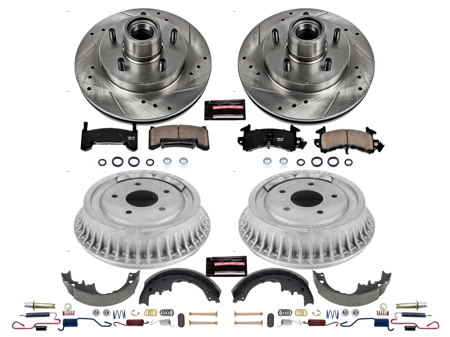 Power Stop - K15026DK - Complete Vehicle Disc/Drum Brake Kit