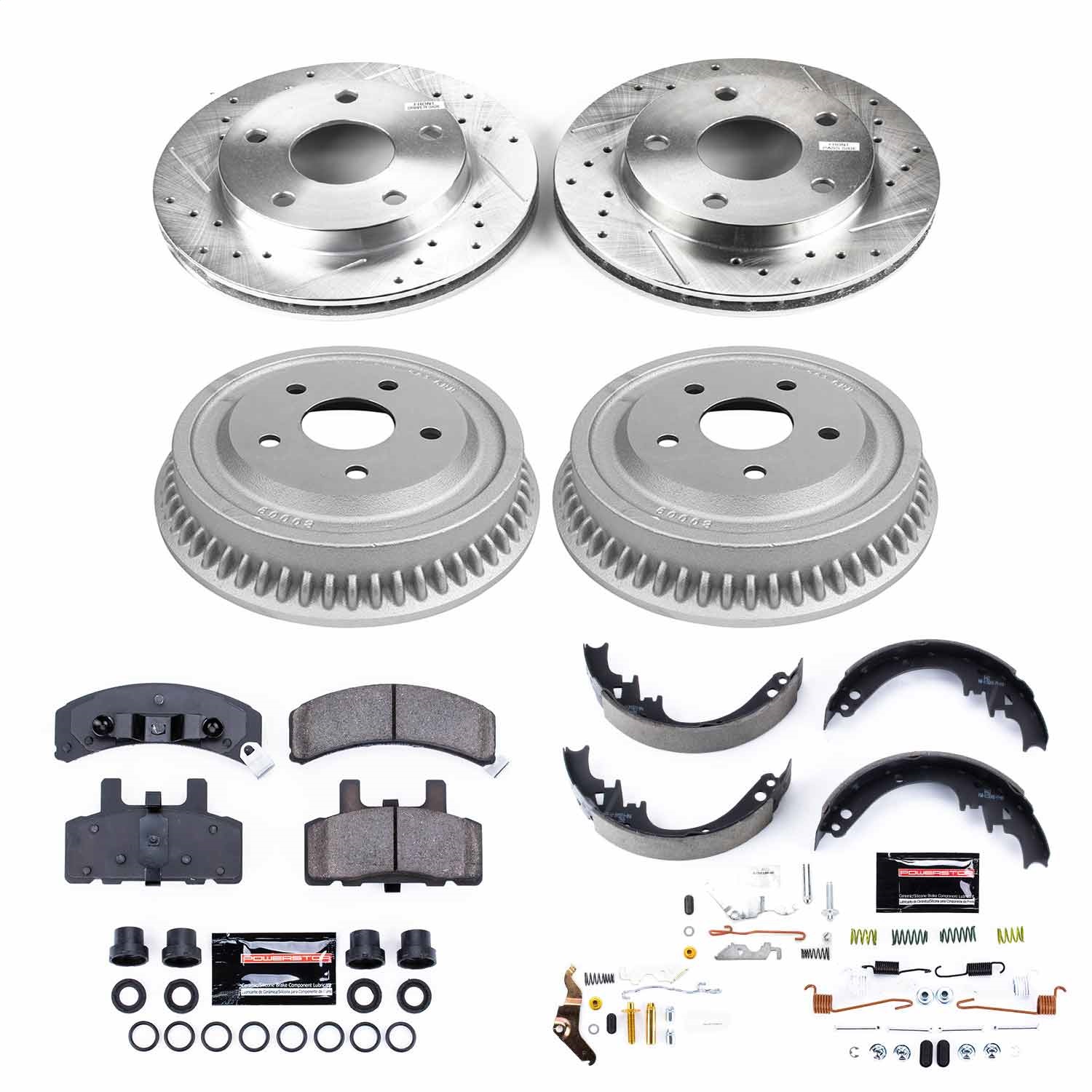 Power Stop - K15033DK - Complete Vehicle Disc/Drum Brake Kit