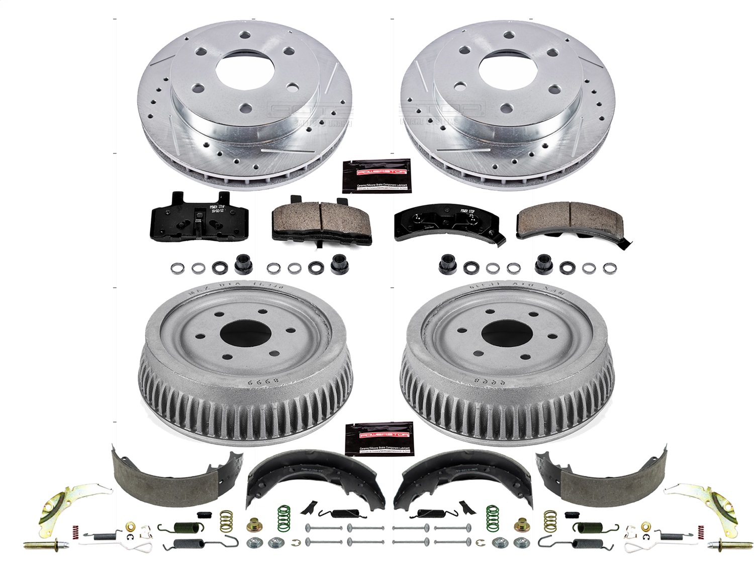 Power Stop - K15035DK - Complete Vehicle Disc/Drum Brake Kit