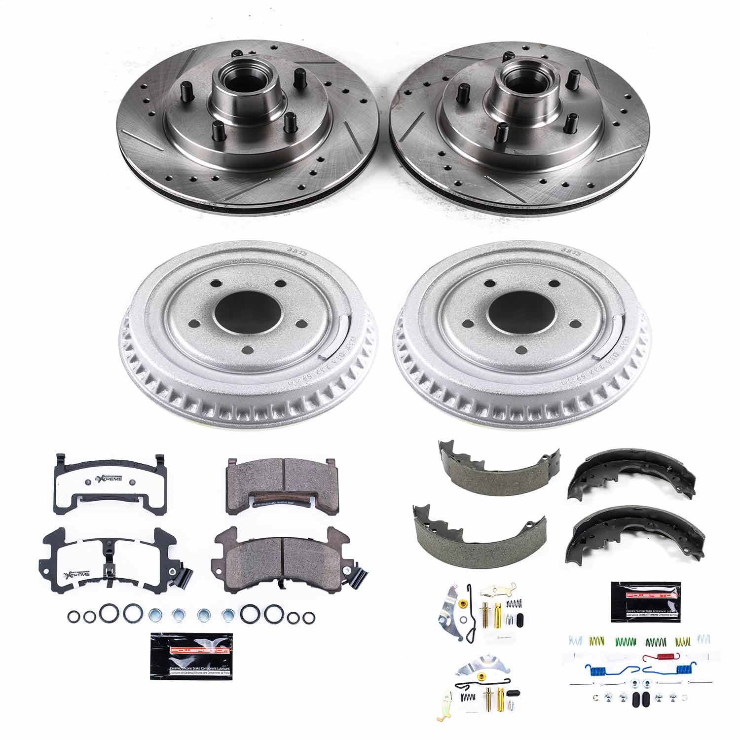 Power Stop - K15041DK-26 - Complete Vehicle Disc/Drum Brake Kit