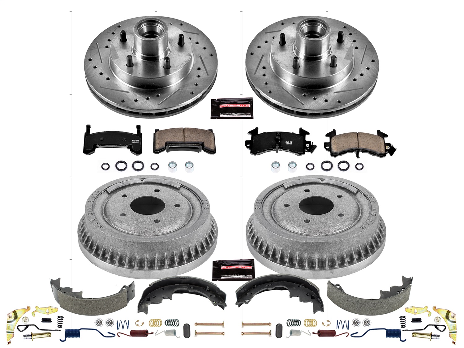 Power Stop - K15041DK - Complete Vehicle Disc/Drum Brake Kit