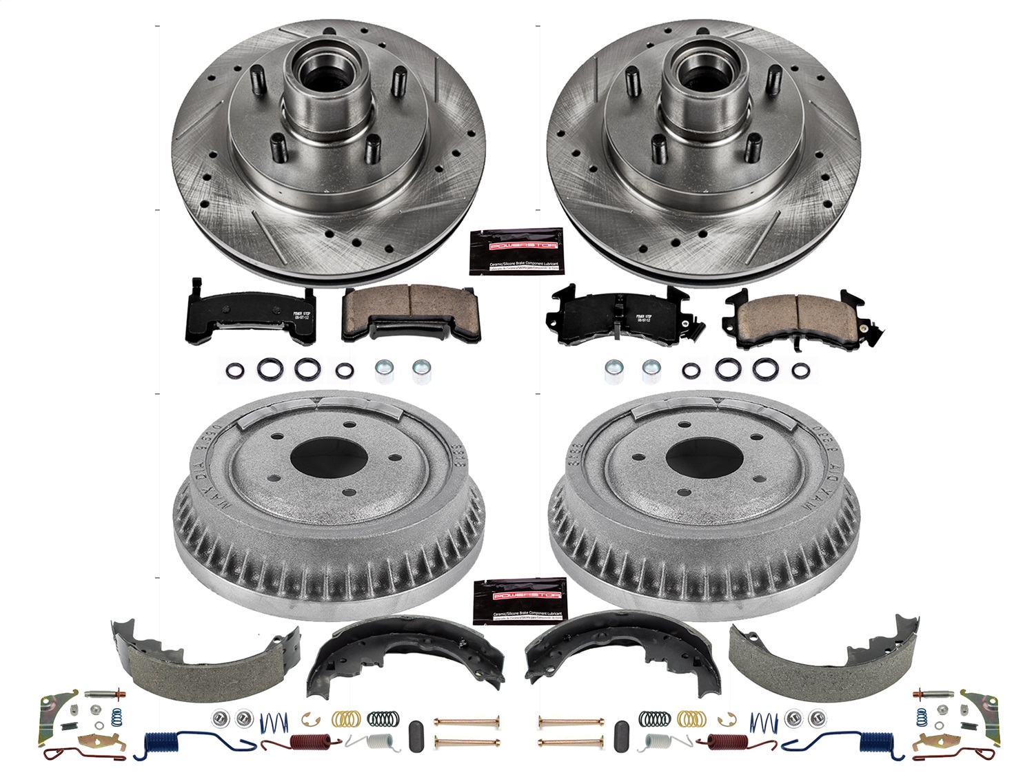 Power Stop - K15043DK - Complete Vehicle Disc/Drum Brake Kit